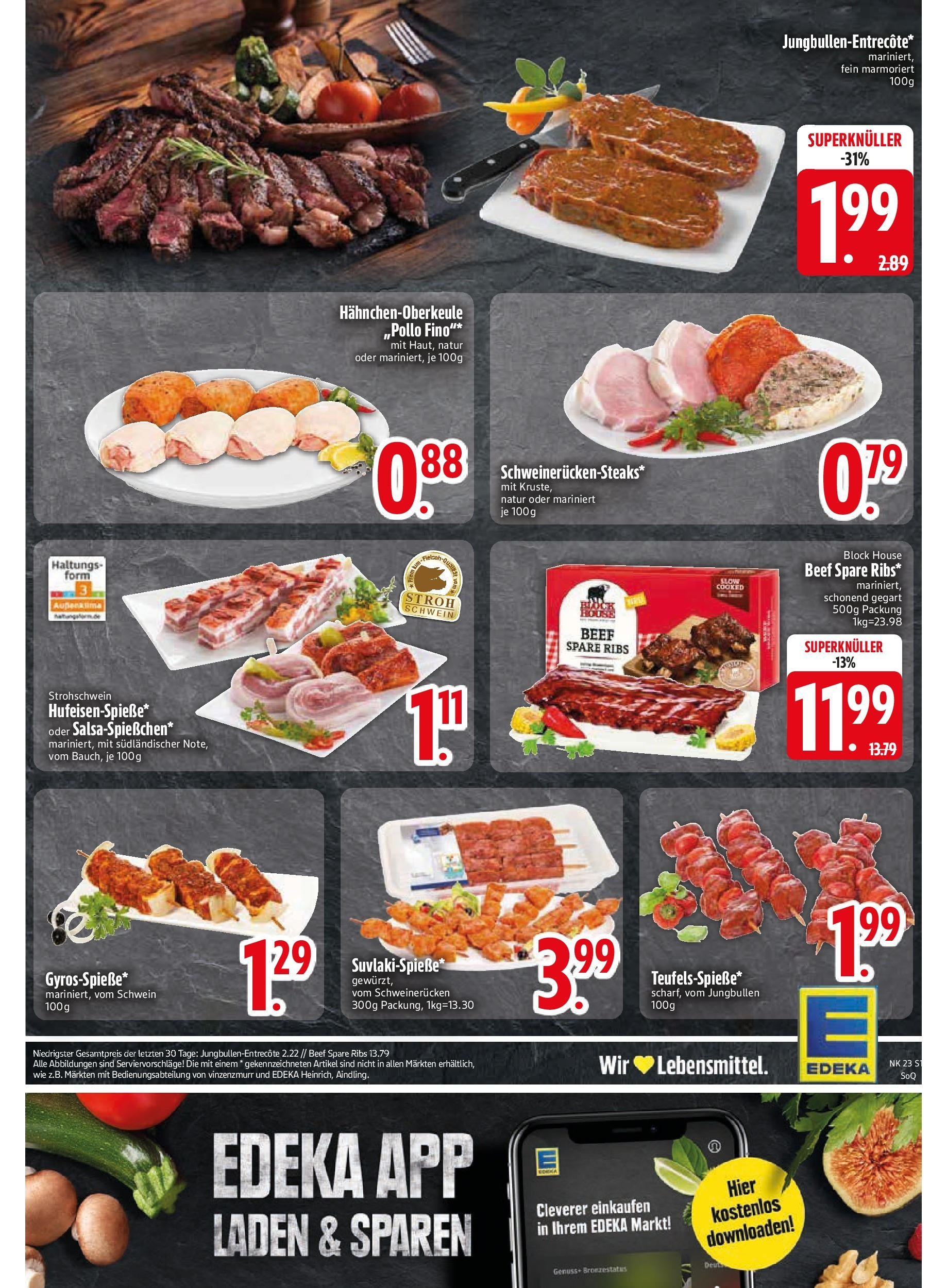 Edeka prospekt Markt Schwaben	 (ab 01.06.2025) » Angebote Online | Seite: 19 | Produkte: Spare ribs, Schweinerucken