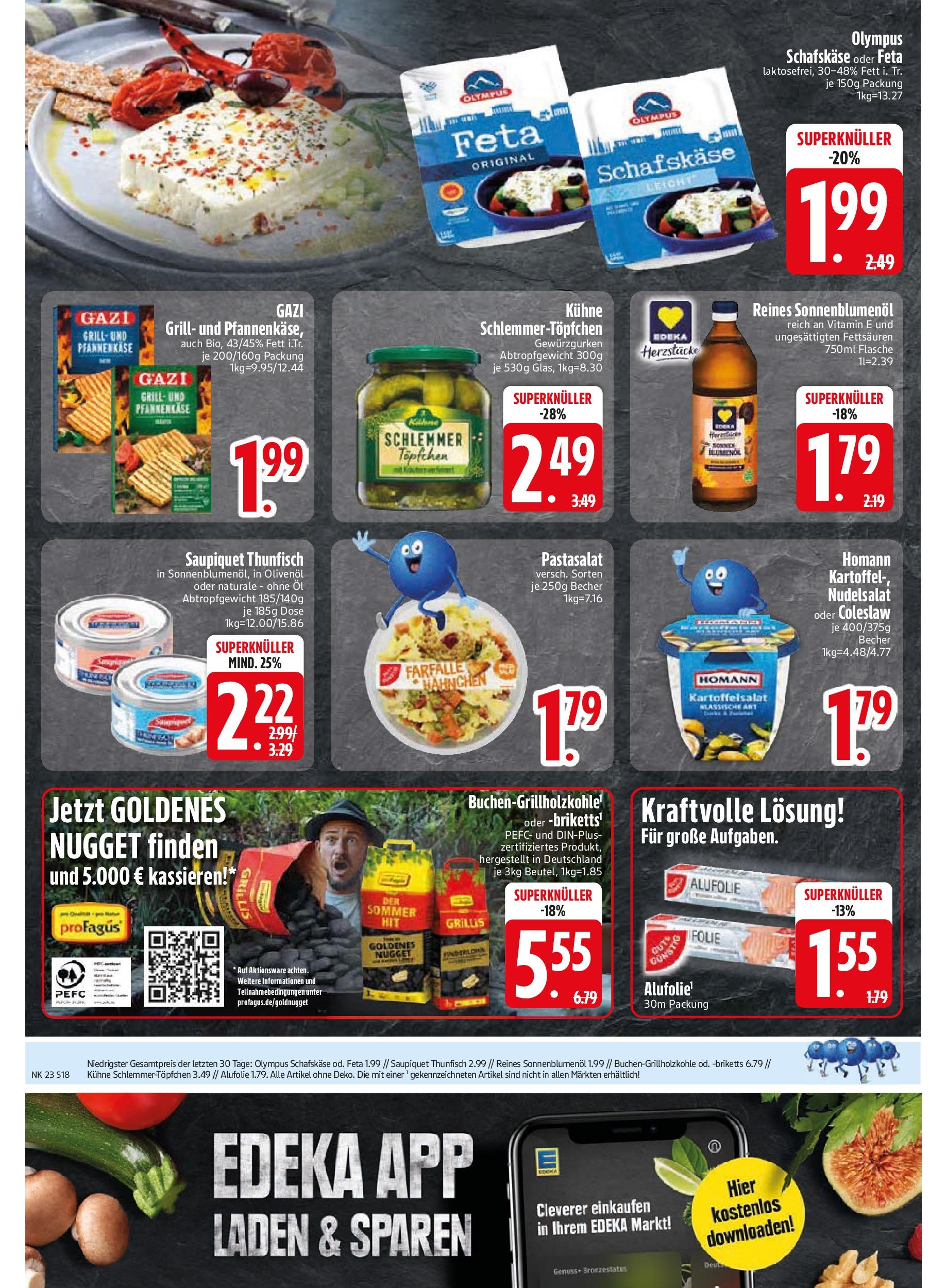 Edeka prospekt Unterföhring	 (ab 02.06.2025) » Angebote Online | Seite: 20 | Produkte: Grill, Feta, Öl, Thunfisch
