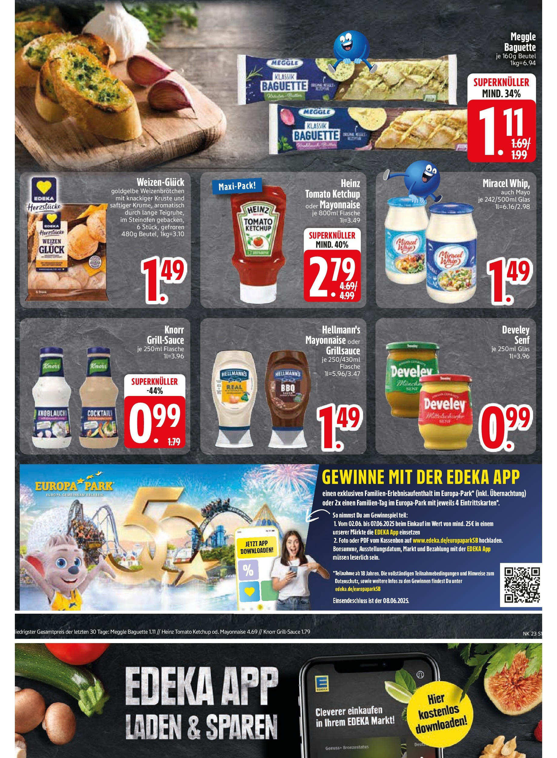 Edeka prospekt Unterföhring	 (ab 02.06.2025) » Angebote Online | Seite: 21 | Produkte: Baguette, Knorr, Mayonnaise, Knoblauch