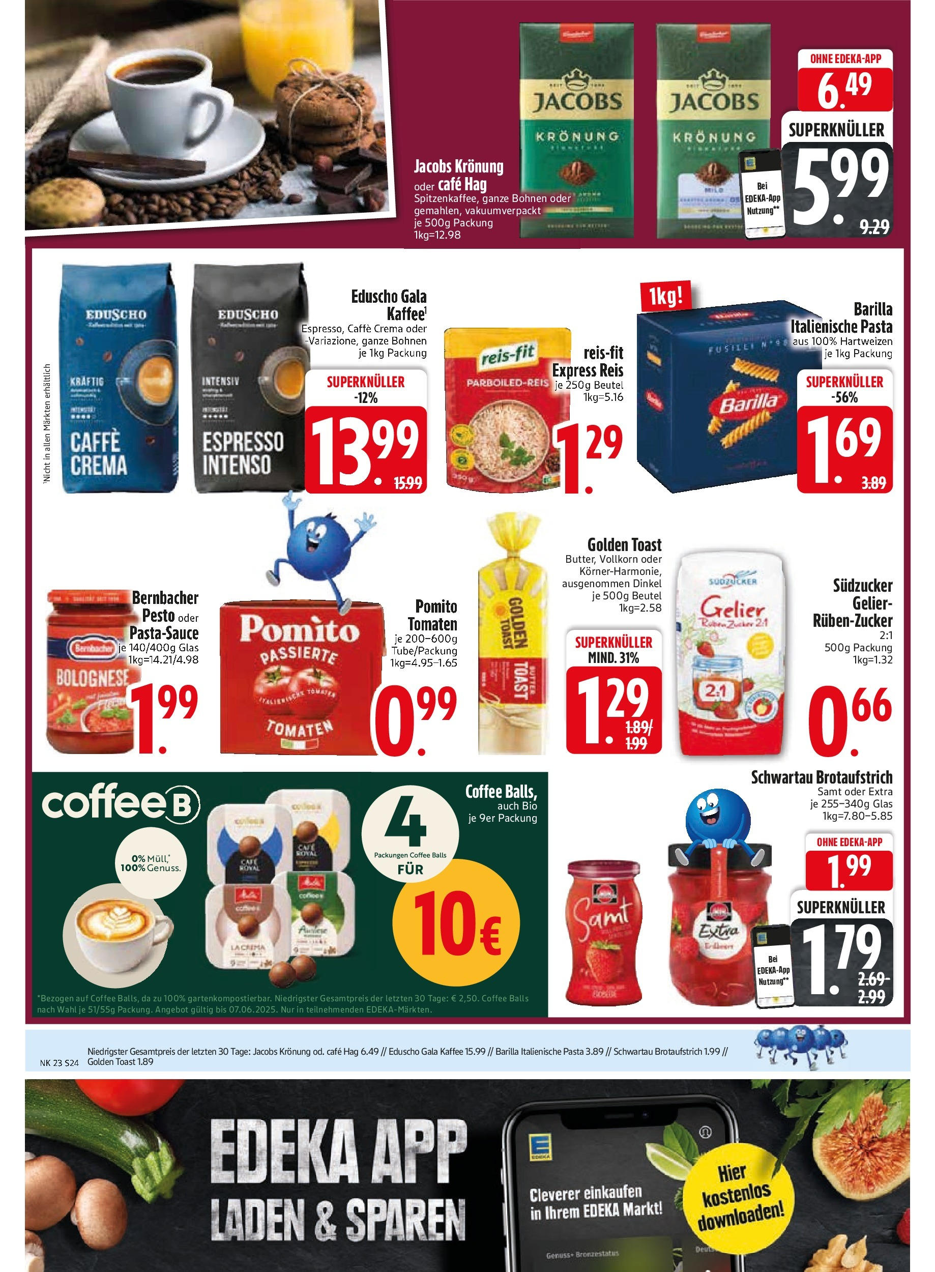 Edeka prospekt Unterföhring	 (ab 02.06.2025) » Angebote Online | Seite: 26 | Produkte: Kaffee, Toast, Tomaten, Eduscho