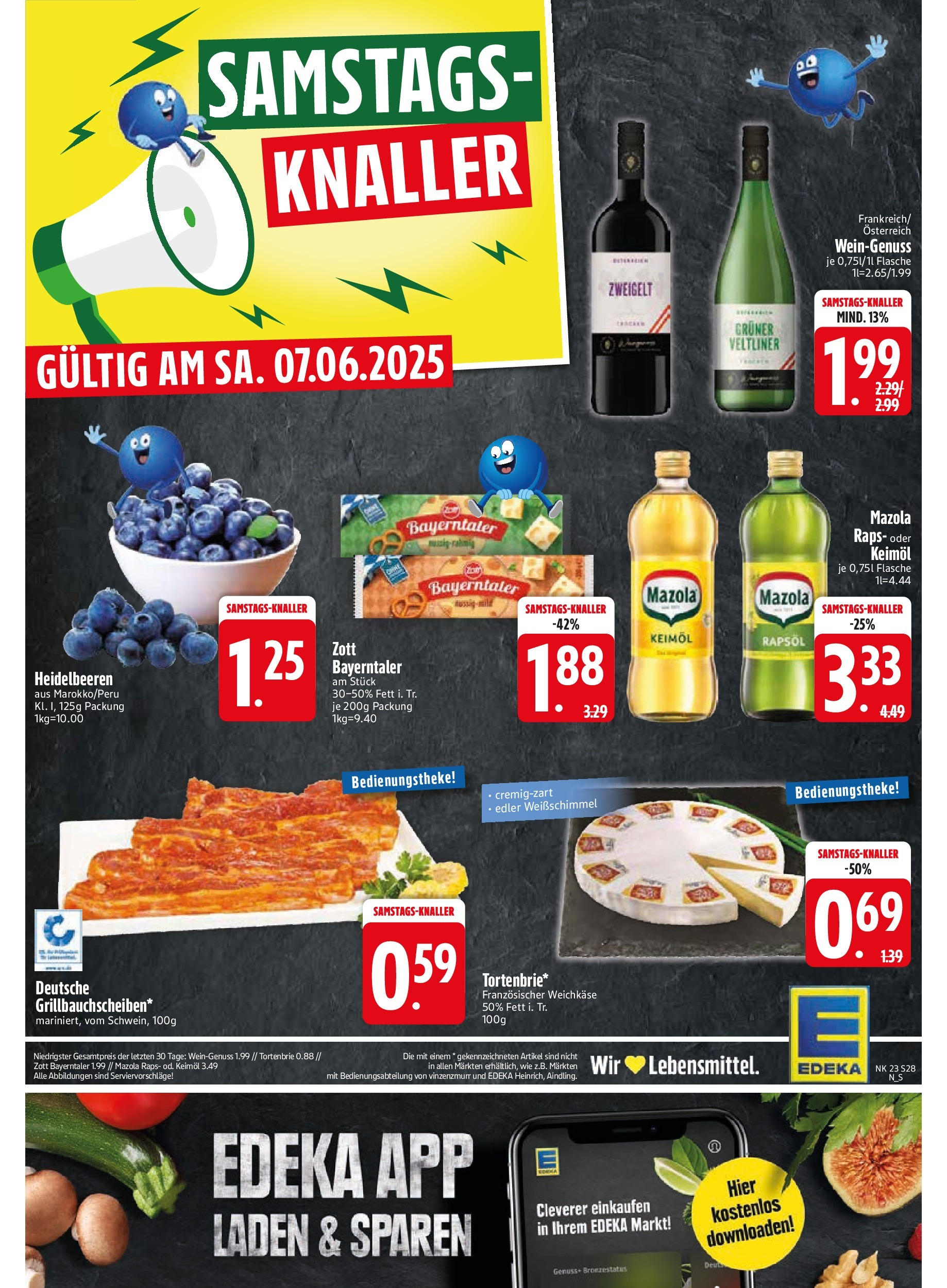 Edeka prospekt Markt Schwaben	 (ab 01.06.2025) » Angebote Online | Seite: 30 | Produkte: Rapsöl, Heidelbeeren