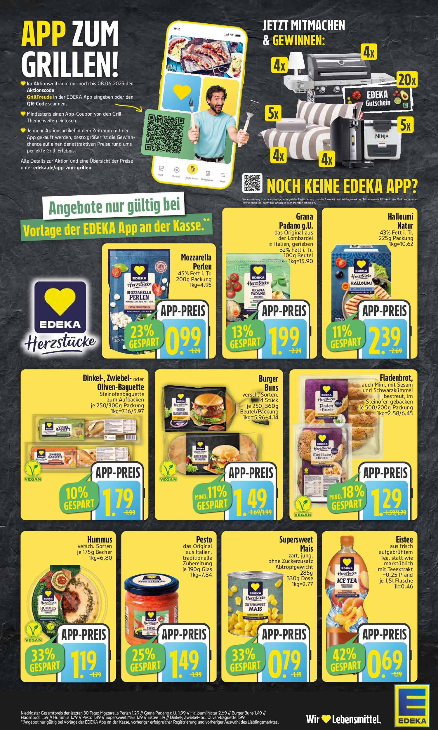 Edeka prospekt Bodenwöhr	 (ab 01.06.2025) » Angebote Online | Seite: 2 | Produkte: Grill, Mozzarella, Burger, Baguette