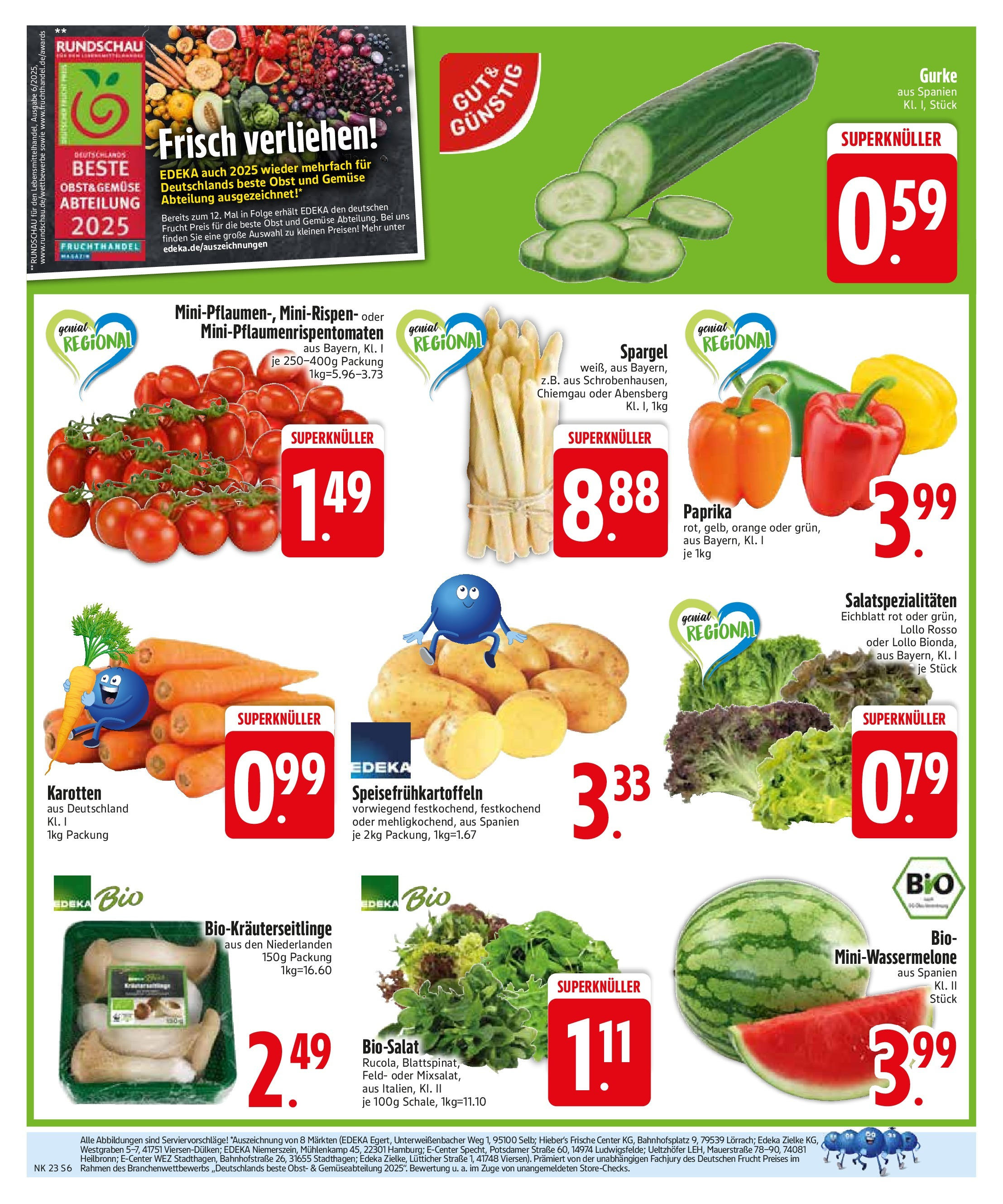 Edeka prospekt Bodenwöhr	 (ab 01.06.2025) » Angebote Online | Seite: 8 | Produkte: Spargel, Gemüse, Paprika, Obst