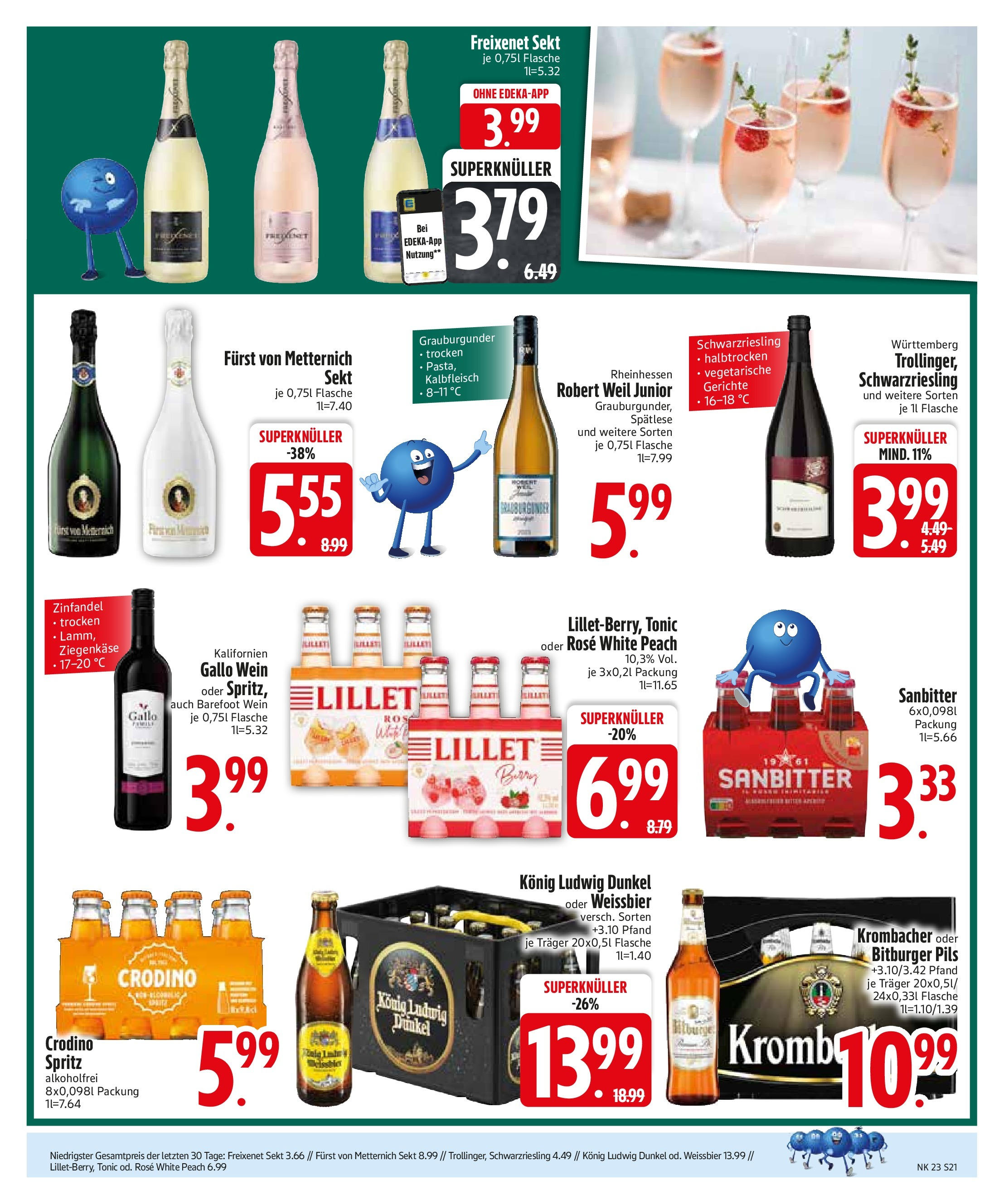 Edeka prospekt Bodenwöhr	 (ab 01.06.2025) » Angebote Online | Seite: 23 | Produkte: Sekt, Ziegenkäse, Pils, Lillet