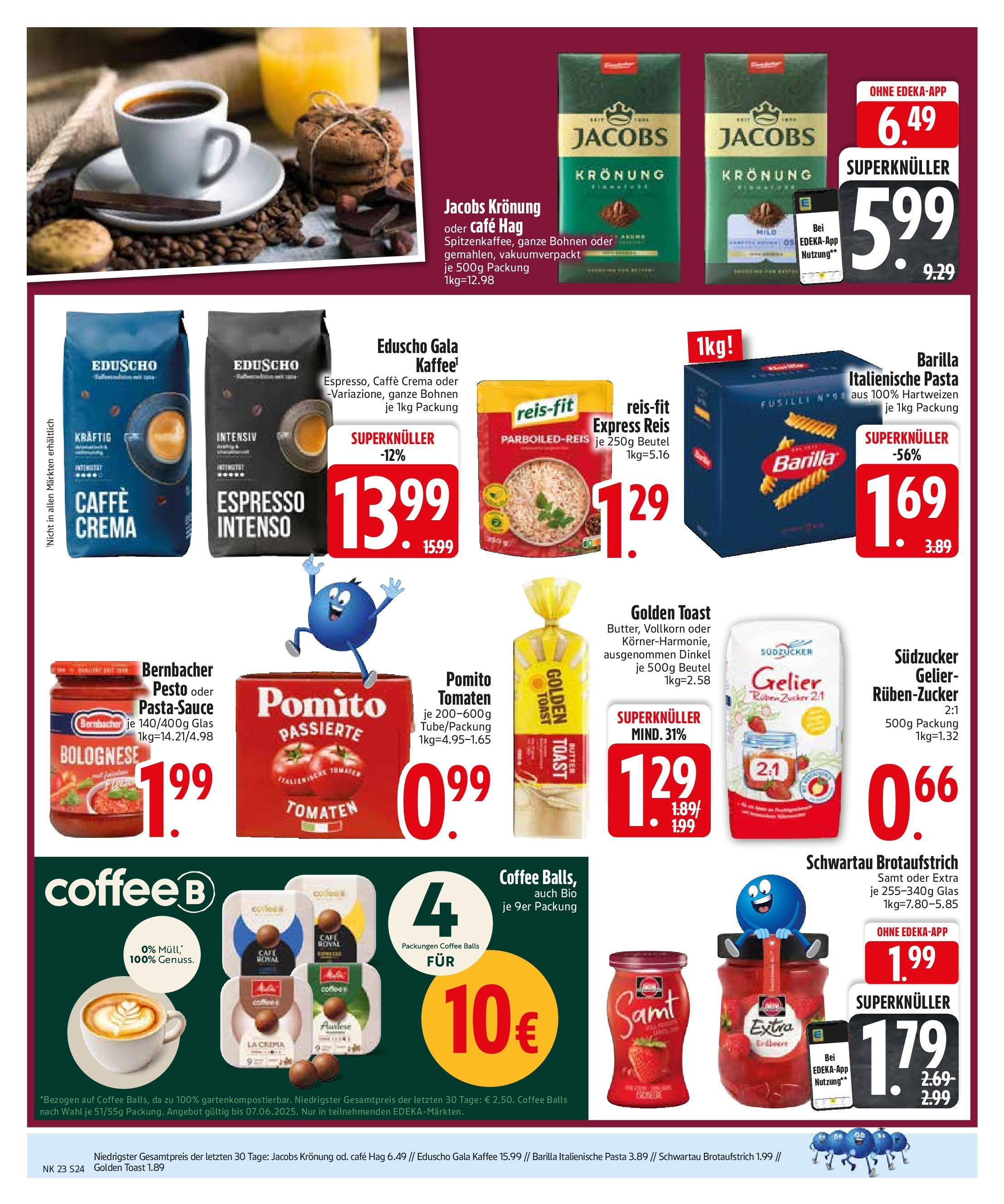 Edeka prospekt Bodenwöhr	 (ab 01.06.2025) » Angebote Online | Seite: 26 | Produkte: Butter, Kaffee, Schwartau samt, Reis
