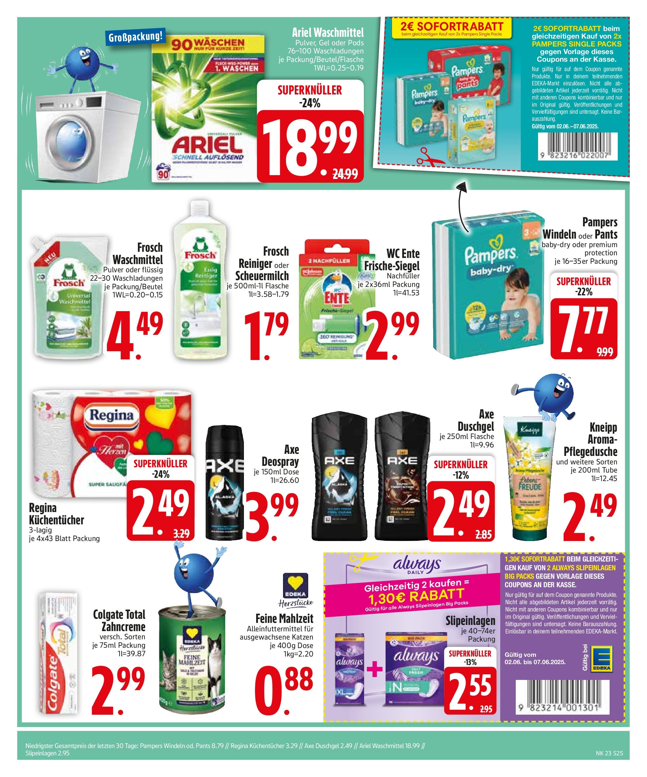 Edeka prospekt Bodenwöhr	 (ab 01.06.2025) » Angebote Online | Seite: 27 | Produkte: Ariel, Waschmittel, Axe, Ente