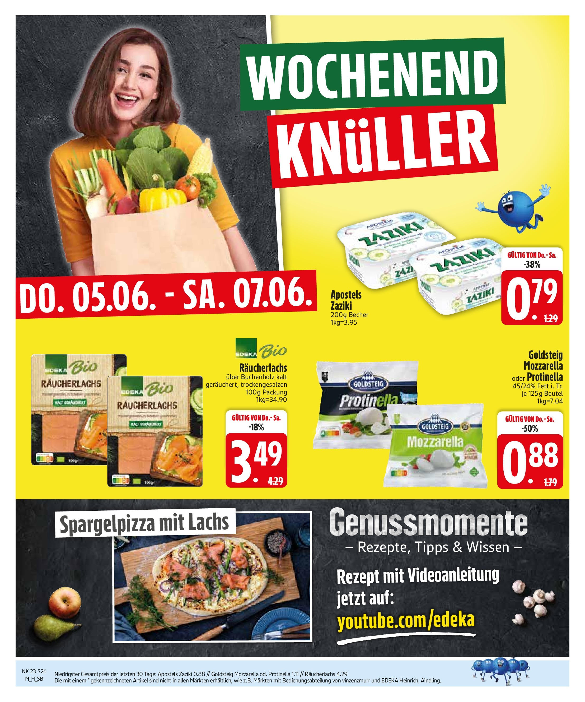 Edeka prospekt Bodenwöhr	 (ab 01.06.2025) » Angebote Online | Seite: 28 | Produkte: Mozzarella, Lachs, Räucherlachs