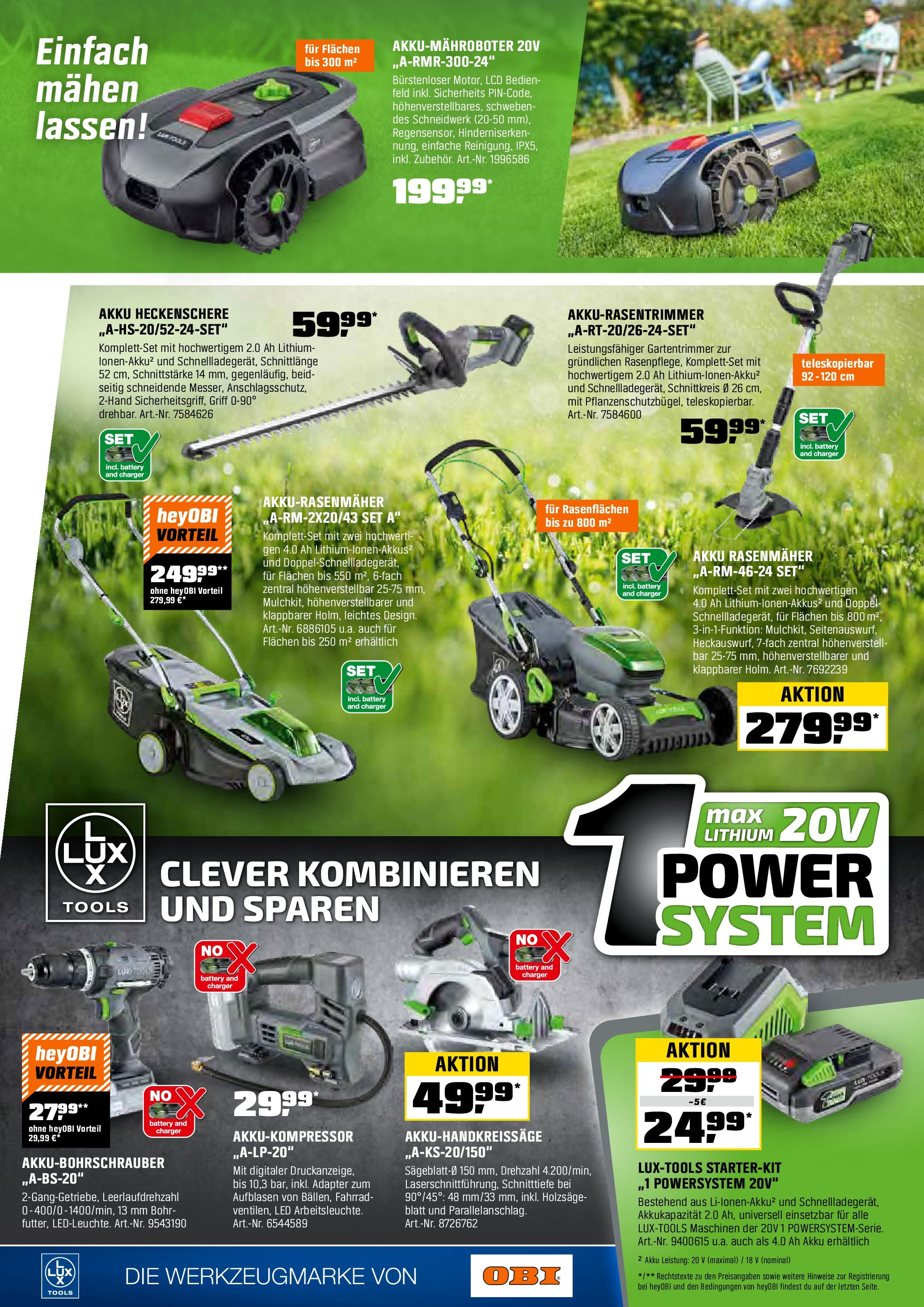 Obi - Biberstarke Angebote (ab 31.05.2025) zum Blättern | Seite: 7 | Produkte: Adapter, Rasenmäher