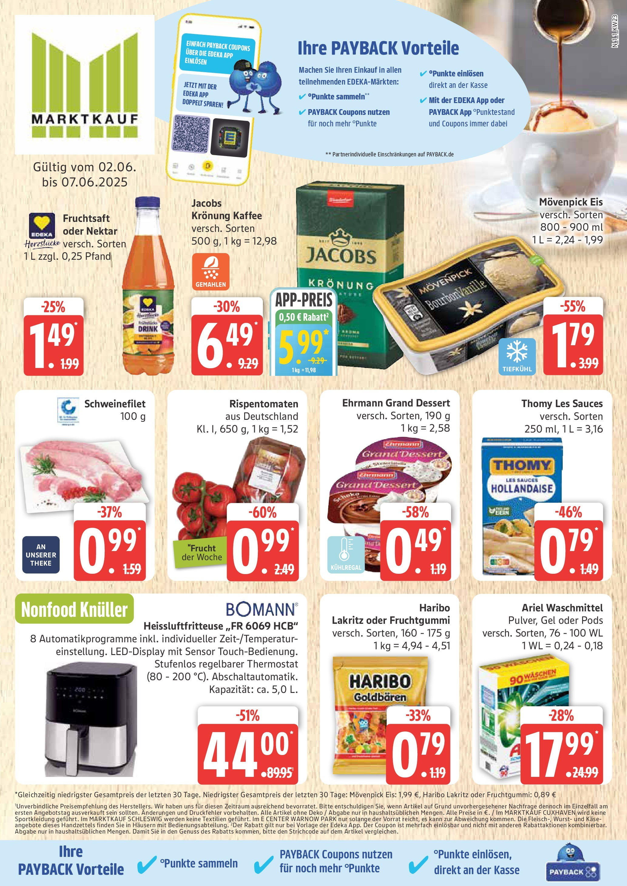 MARKTKAUF Prospekt ab Montag 01.06.2025 > Marktkauf: Wochenangebote Vorschau von dem Prospekt des Geschäftes Marktkauf, gültig ab dem 01.06.2025