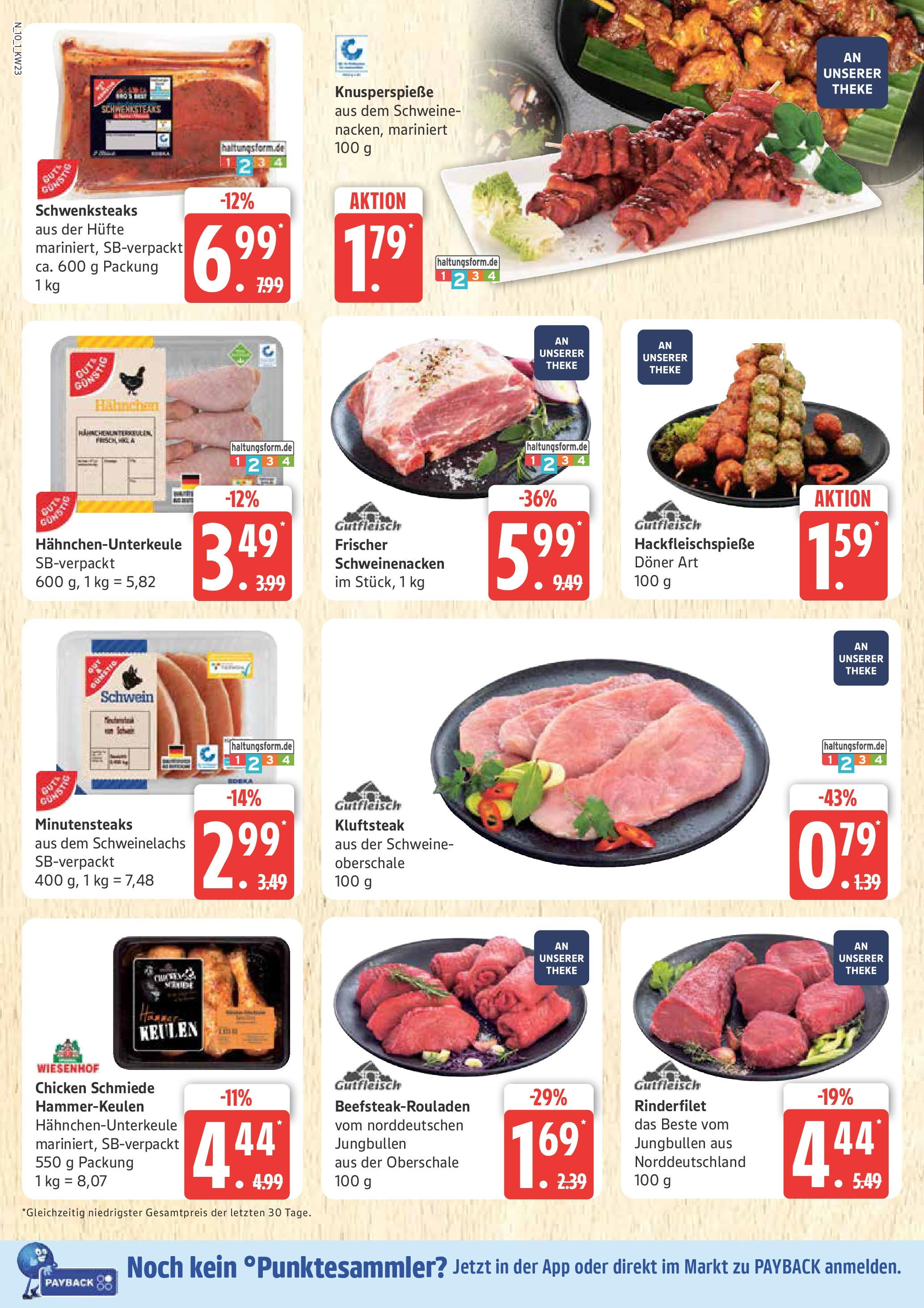 Marktkauf - Marktkauf: Wochenangebote (ab 01.06.2025) » Angebote online | Seite: 10 | Produkte: Theke, Rinderfilet, Schweinenacken