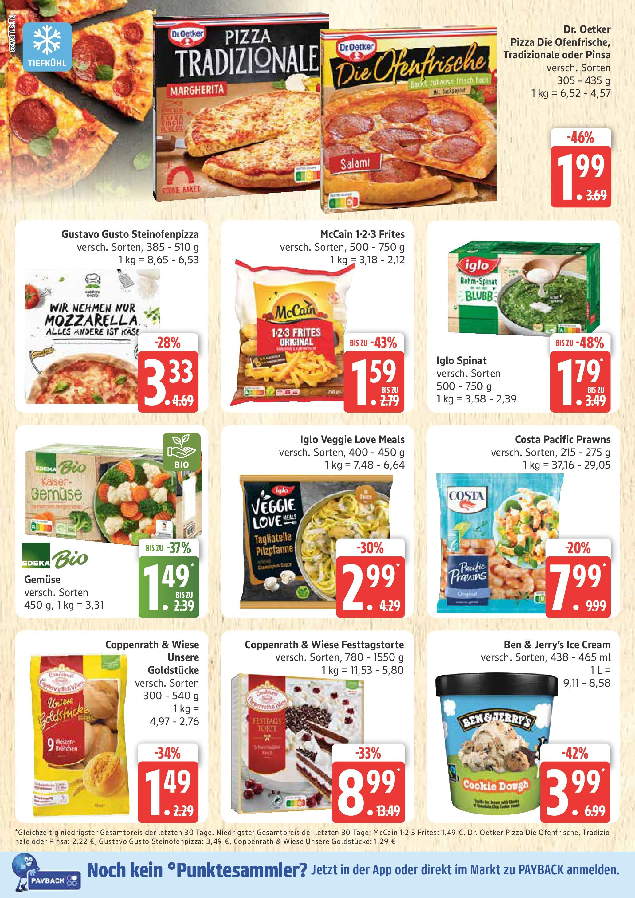 Marktkauf - Marktkauf: Wochenangebote (ab 01.06.2025) » Angebote online | Seite: 16 | Produkte: McCain, Ben & Jerry's, Gemüse, Salami