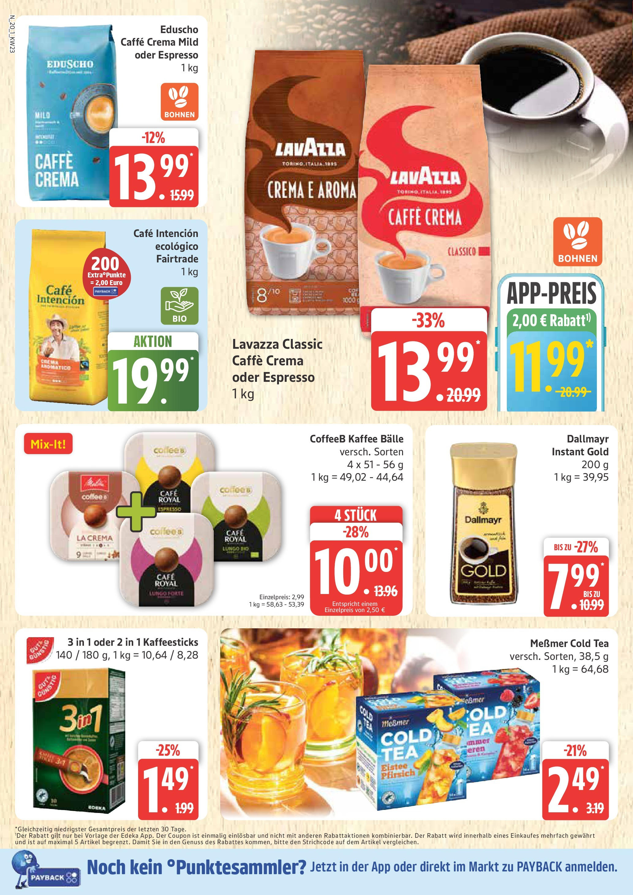 Marktkauf - Marktkauf: Wochenangebote (ab 01.06.2025) » Angebote online | Seite: 20 | Produkte: Lavazza, Kaffee, Pfirsich, Eduscho