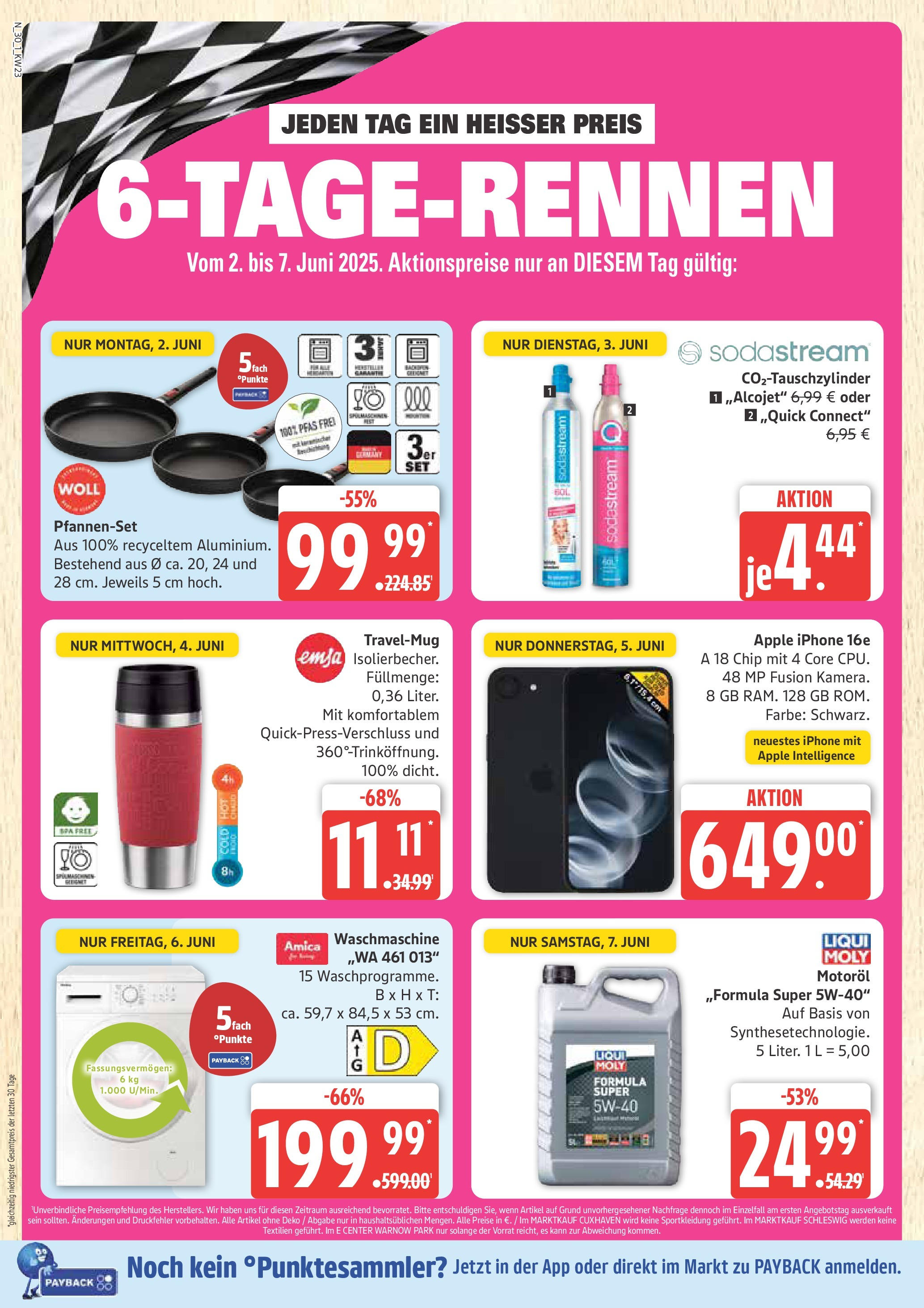 Marktkauf - Marktkauf: Wochenangebote (ab 01.06.2025) » Angebote online | Seite: 30 | Produkte: Waschmaschine, Iphone, Apple, Sodastream