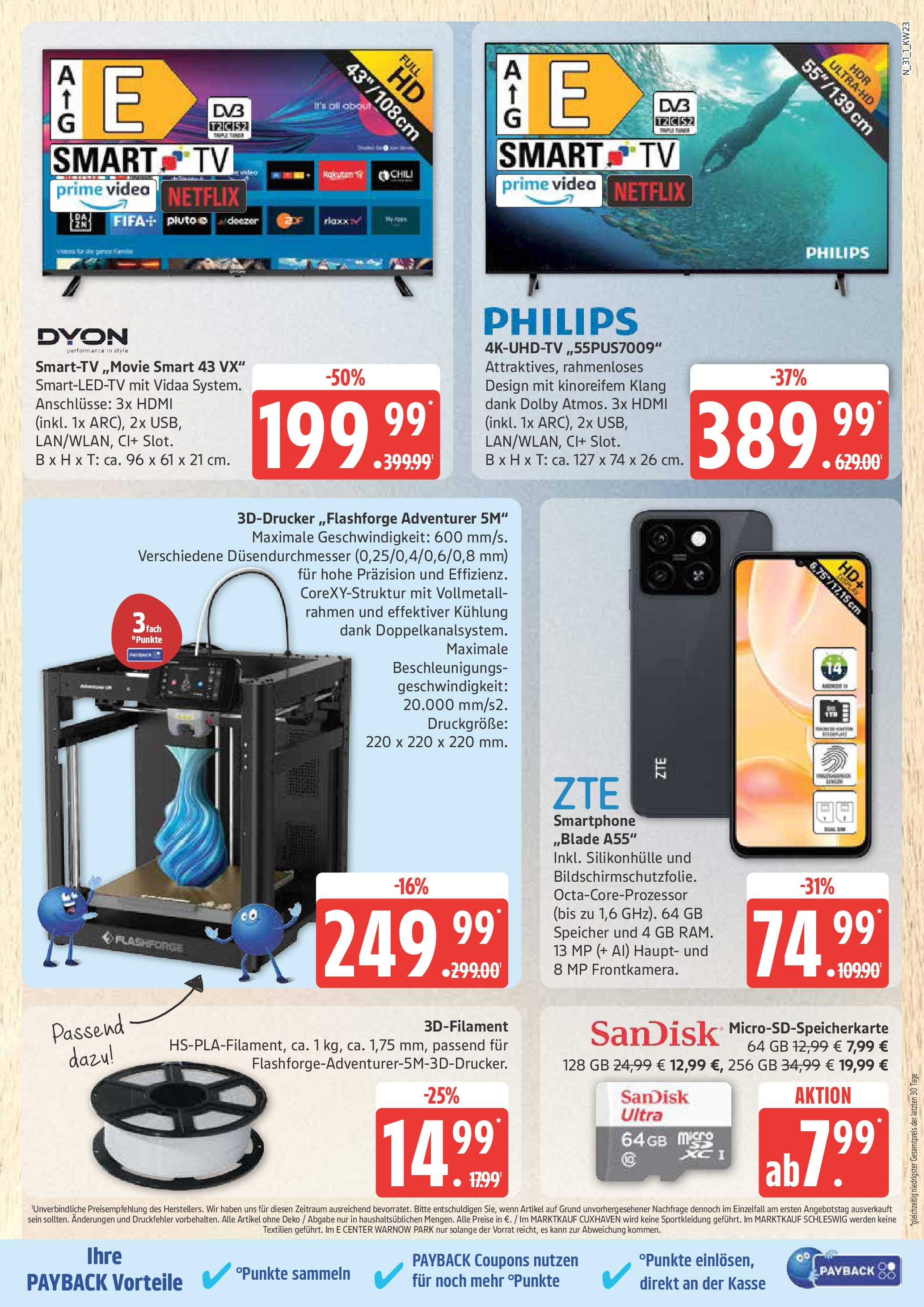 Marktkauf - Marktkauf: Wochenangebote (ab 01.06.2025) » Angebote online | Seite: 31 | Produkte: Philips, Smart TV, Chili, TV