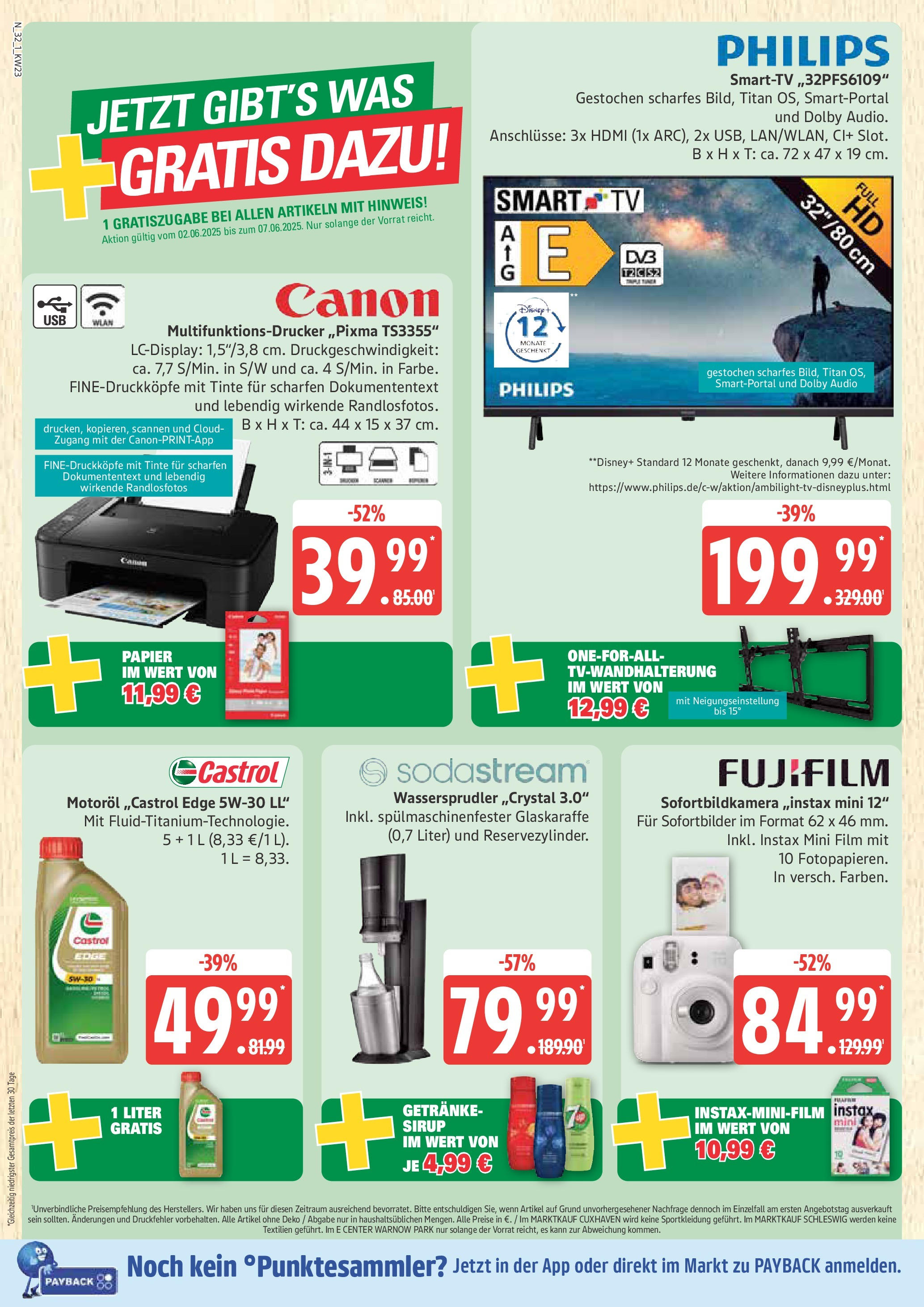 Marktkauf - Marktkauf: Wochenangebote (ab 01.06.2025) » Angebote online | Seite: 32 | Produkte: Philips, Sirup, Smart TV, TV