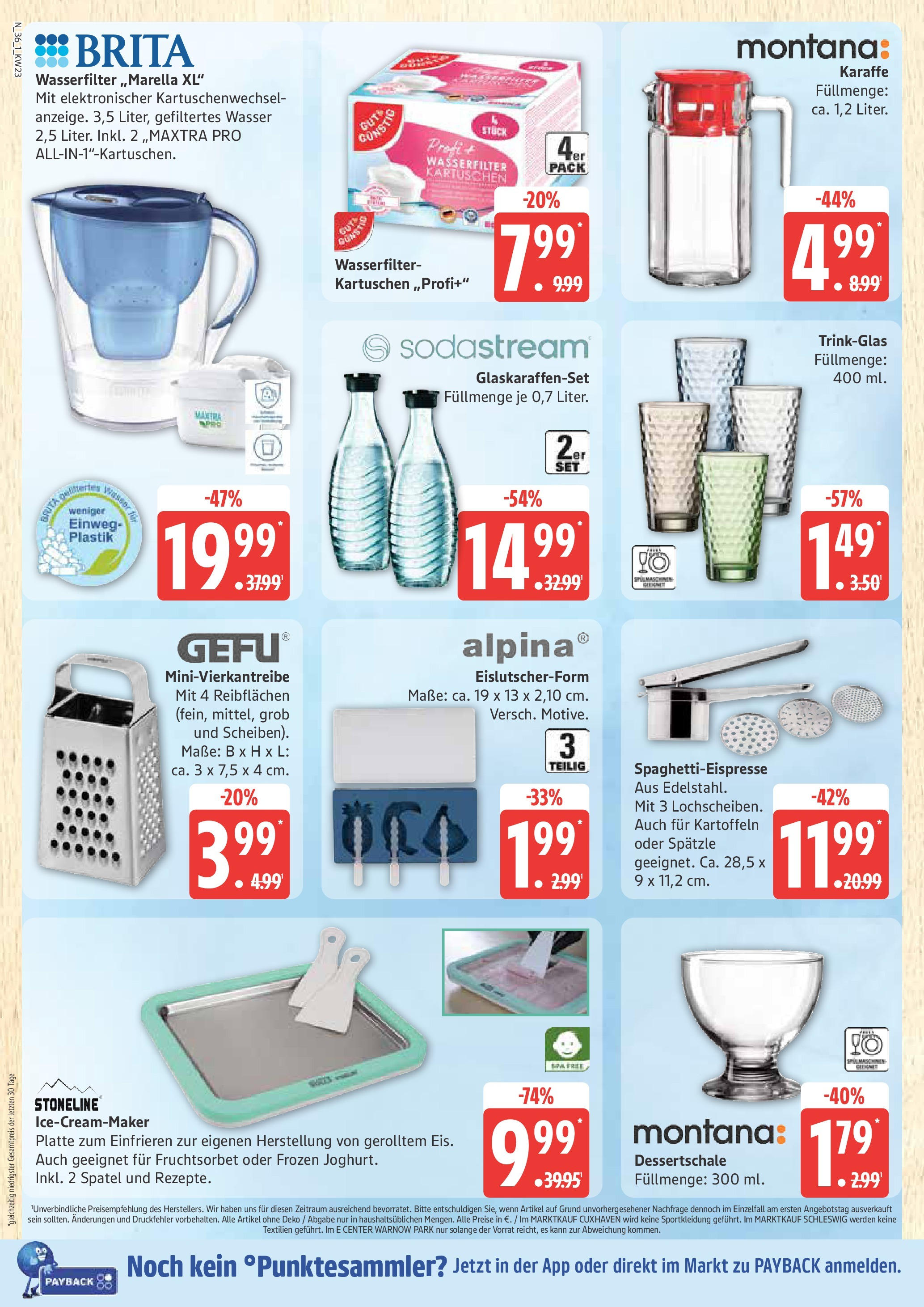 Marktkauf - Marktkauf: Wochenangebote (ab 01.06.2025) » Angebote online | Seite: 36 | Produkte: Tür, Kartoffeln, Wasser, Sodastream