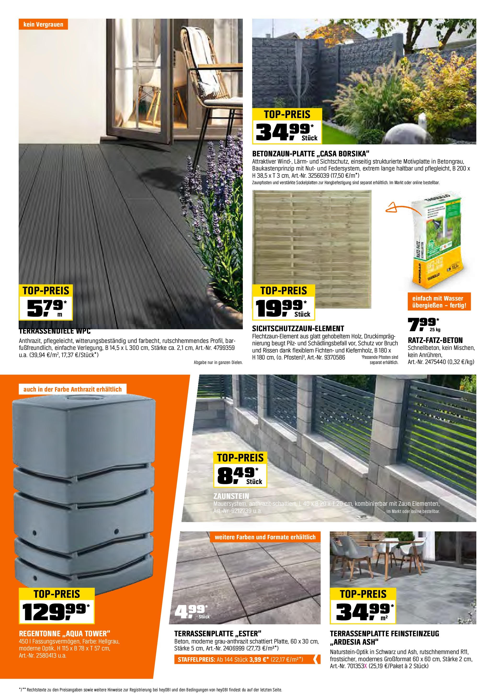 OBI Flugblatt von 02.06.2025 - Aktuelle Angebote | Seite: 12 | Produkte: Wasser