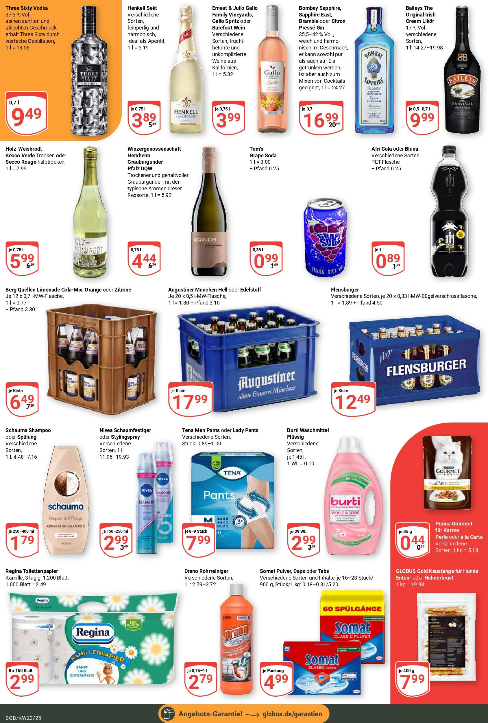 Globus prospekt Bobenheim-Roxheim	 (ab 01.06.2025) » Angebote online | Seite: 3 | Produkte: Shampoo, Wein, Eis, Toilettenpapier
