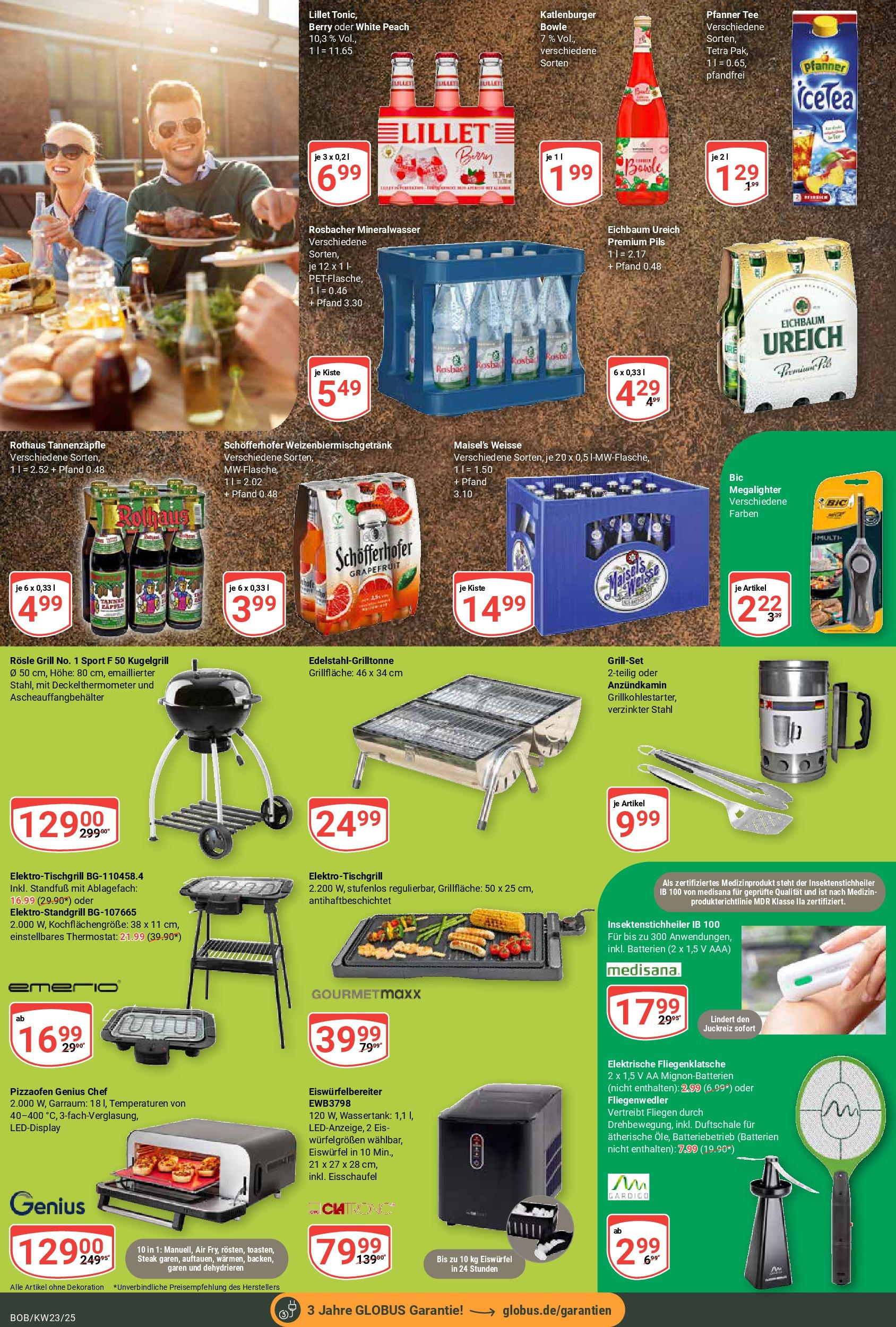 Globus prospekt Bobenheim-Roxheim	 (ab 01.06.2025) » Angebote online | Seite: 6 | Produkte: Grill, Batterien, Tee, Steak