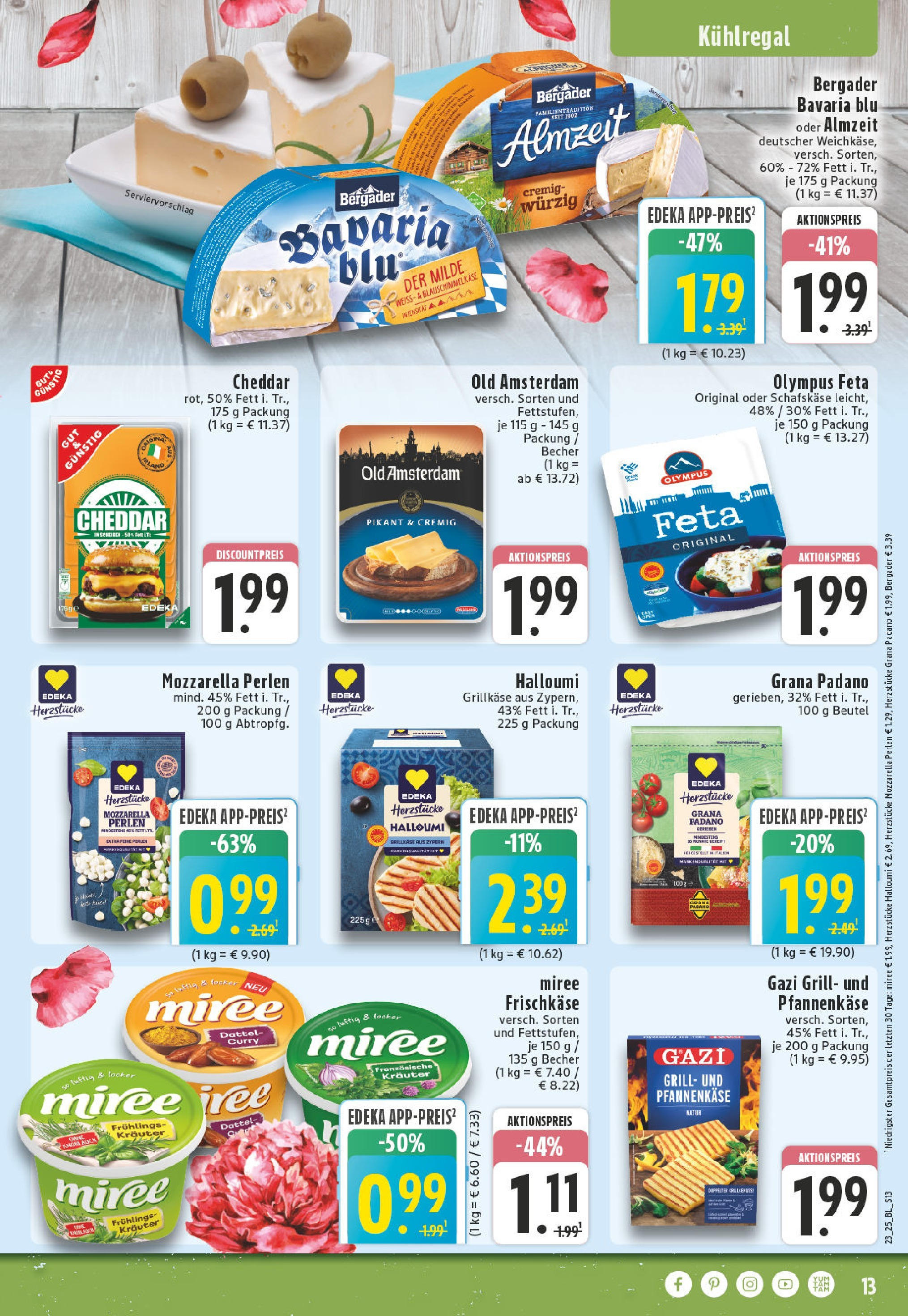 Edeka prospekt Solingen-Wald	 (ab 01.06.2025) » Angebote Online | Seite: 13 | Produkte: Grill, Dattel, Frischkase, Schafskase