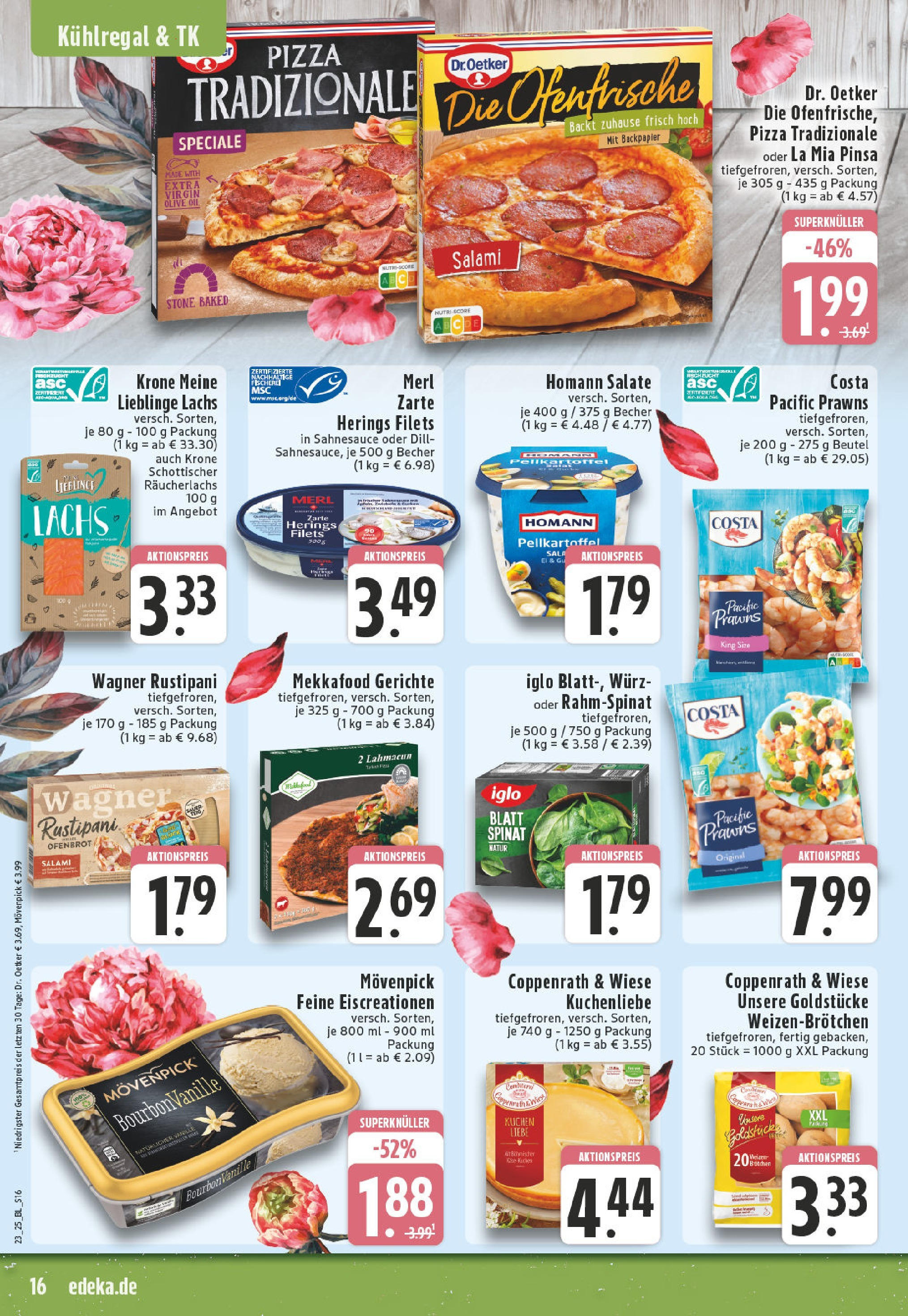 Edeka prospekt Solingen-Wald	 (ab 01.06.2025) » Angebote Online | Seite: 16 | Produkte: Iglo, Ofenfrische, Lachs, Dill