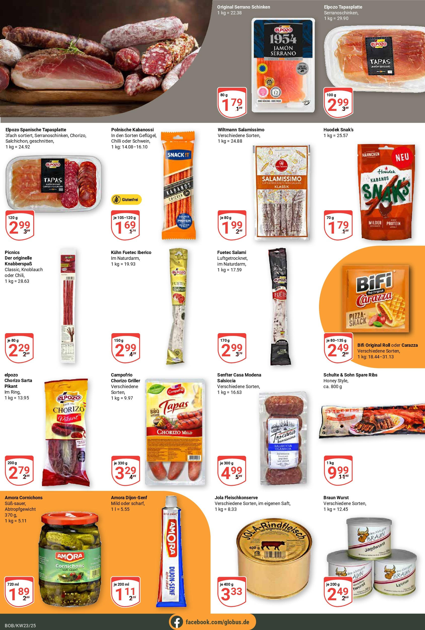 Globus prospekt Bobenheim-Roxheim	 (ab 01.06.2025) » Angebote online | Seite: 13 | Produkte: Bifi, Spare ribs, Pizza, Griller