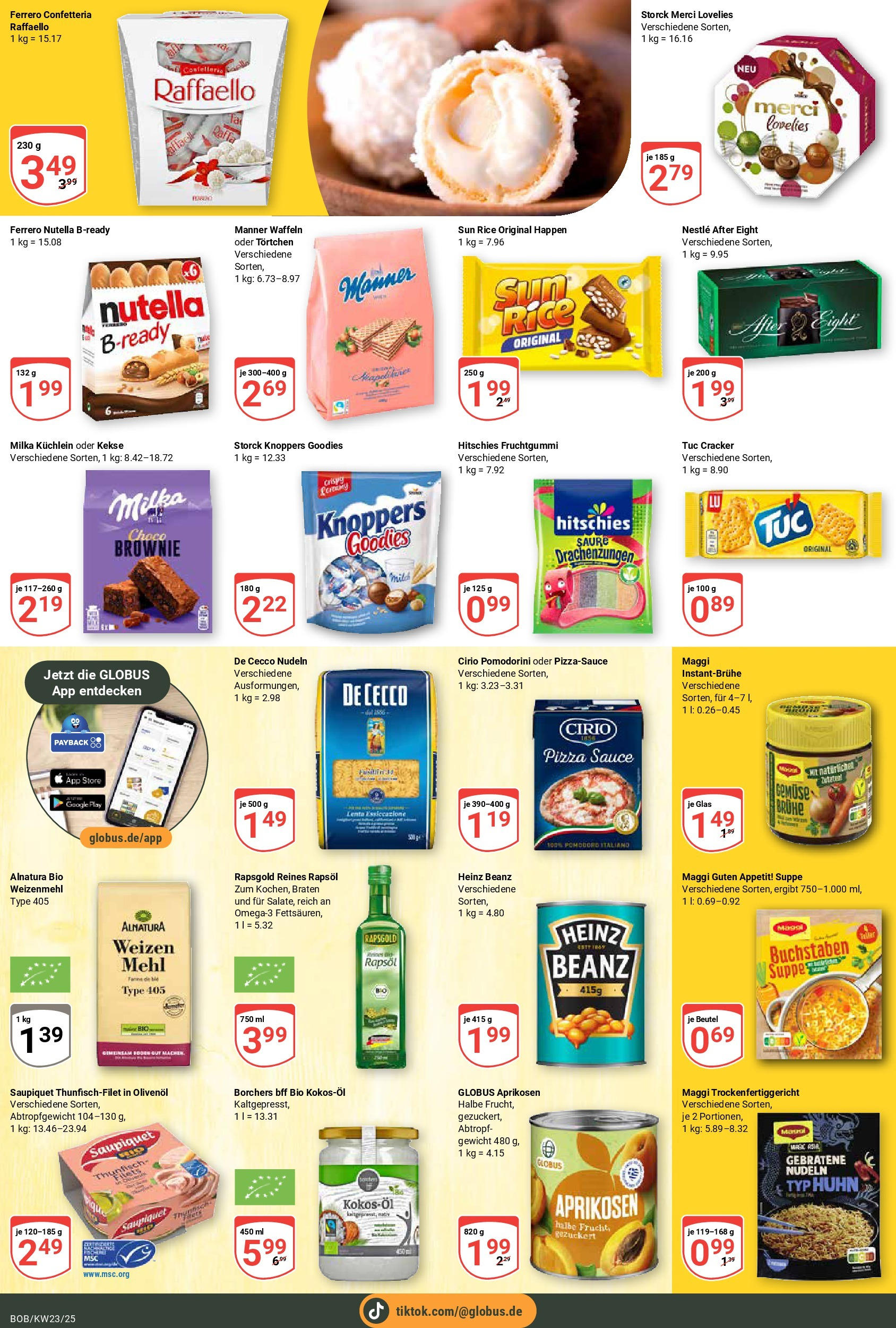 Globus prospekt Bobenheim-Roxheim	 (ab 01.06.2025) » Angebote online | Seite: 14 | Produkte: Maggi, Knoppers, Pizza, Nudeln
