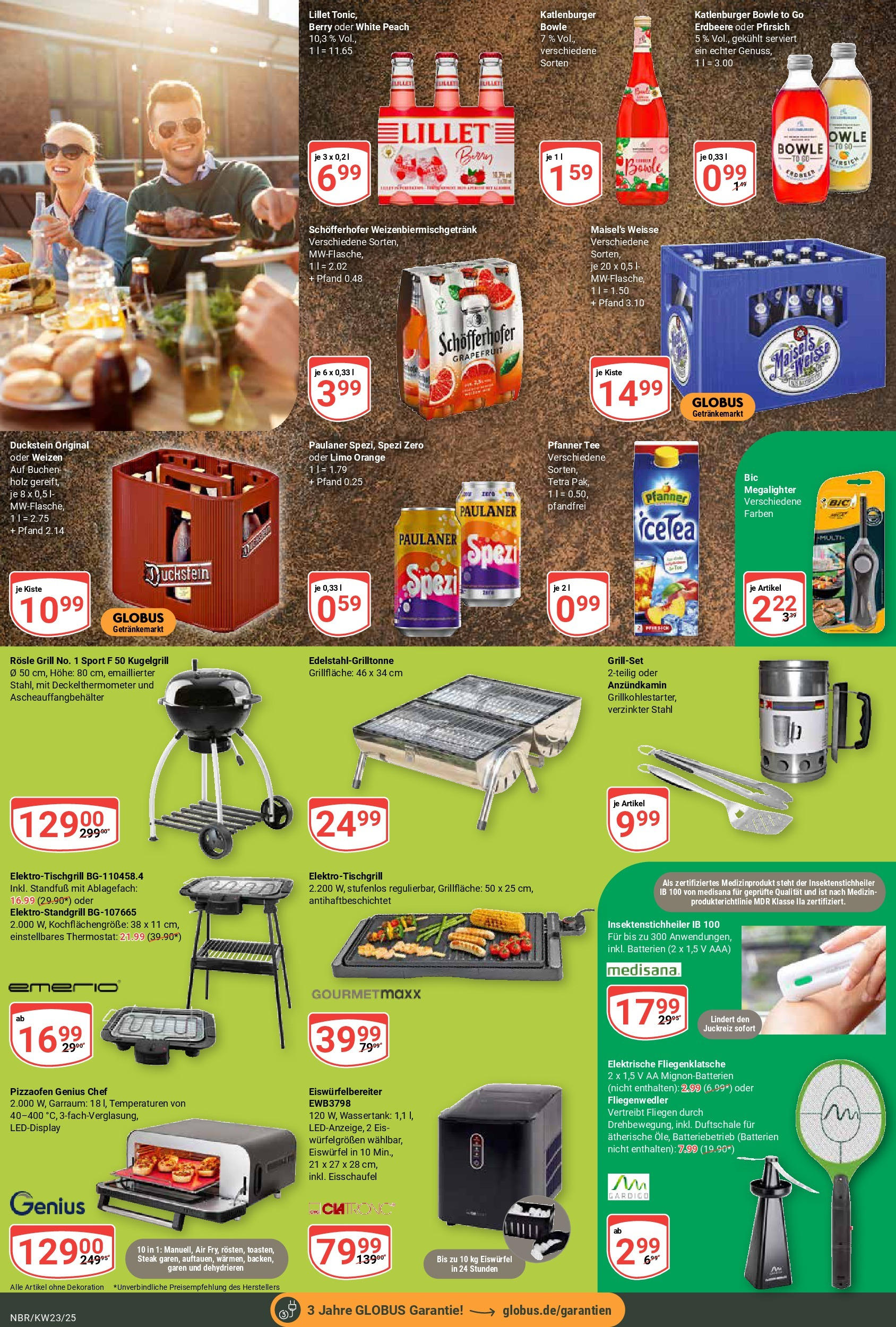 Globus prospekt Neubrandenburg	 (ab 01.06.2025) » Angebote online | Seite: 6 | Produkte: Grill, Pizza, Tee, Steak