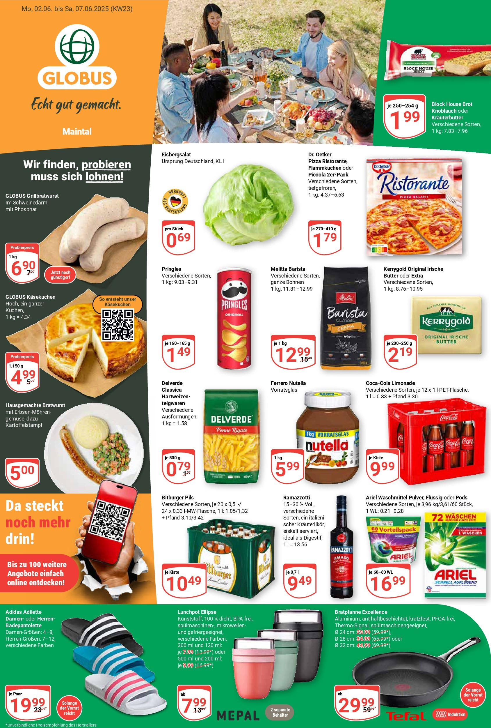 Globus prospekt Maintal-Dörnigheim	 (ab 01.06.2025) » Angebote online | Seite: 1 | Produkte: Ristorante, Knoblauch, Pasta, Ramazzotti