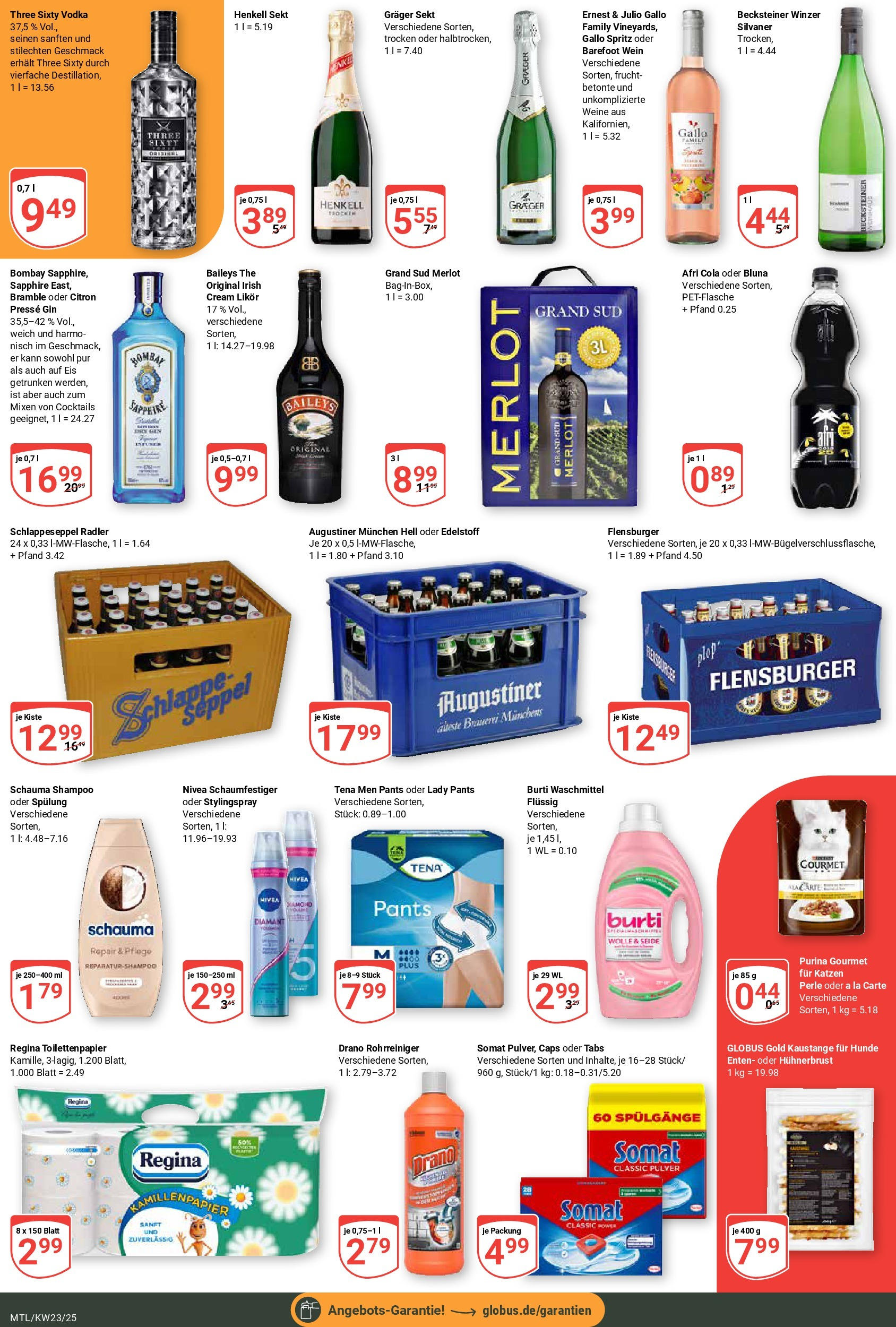 Globus prospekt Maintal-Dörnigheim	 (ab 01.06.2025) » Angebote online | Seite: 3 | Produkte: Waschmittel, Grand sud, Gin, Eis