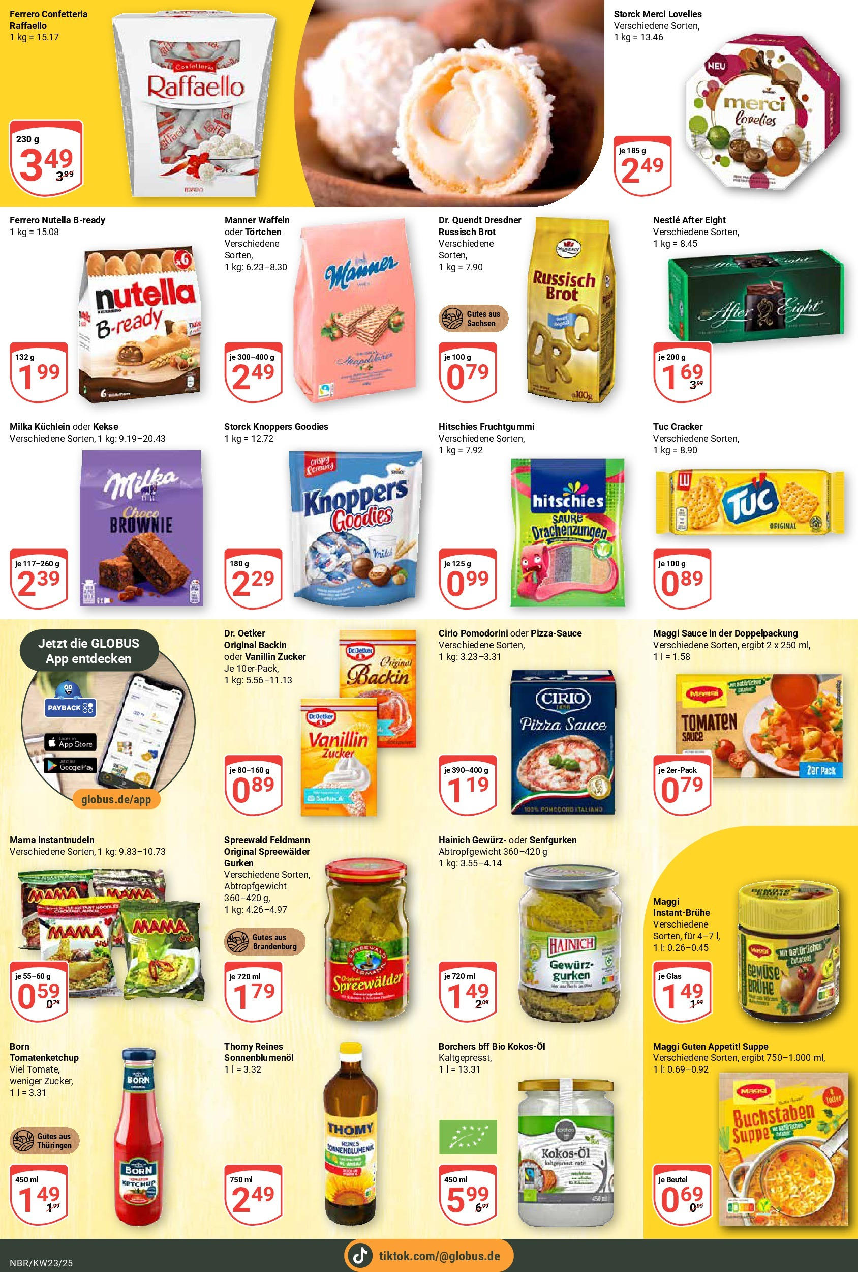 Globus prospekt Neubrandenburg	 (ab 01.06.2025) » Angebote online | Seite: 14 | Produkte: Merci, Milka, Knoppers, Ketchup