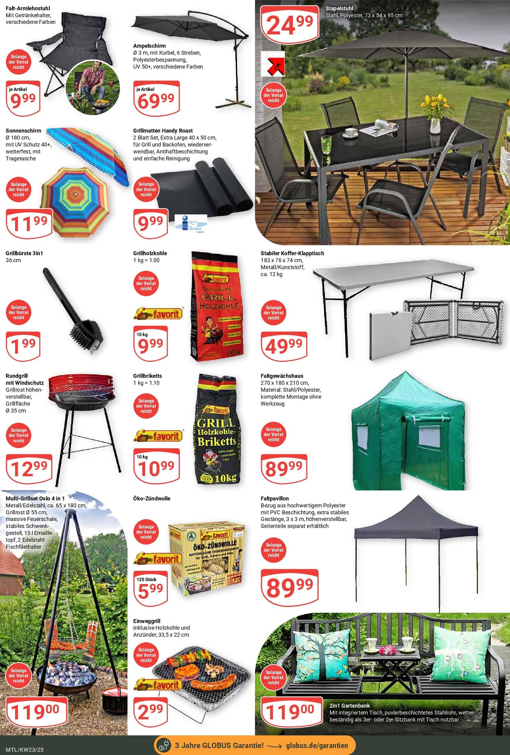 Globus prospekt Maintal-Dörnigheim	 (ab 01.06.2025) » Angebote online | Seite: 8 | Produkte: Grill, Tisch, Sonnenschirm