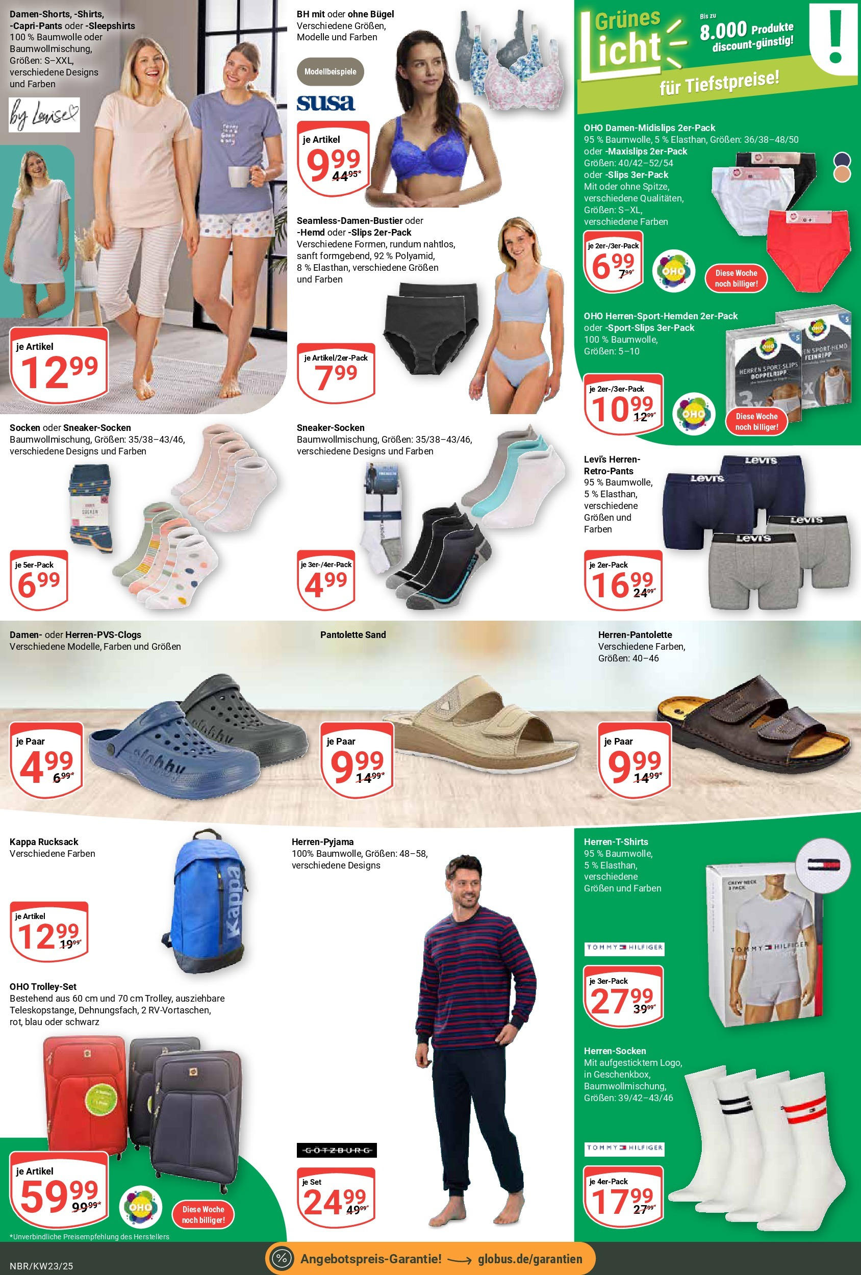 Globus prospekt Neubrandenburg	 (ab 01.06.2025) » Angebote online | Seite: 20 | Produkte: Hemd, BH, Socken, Rucksack