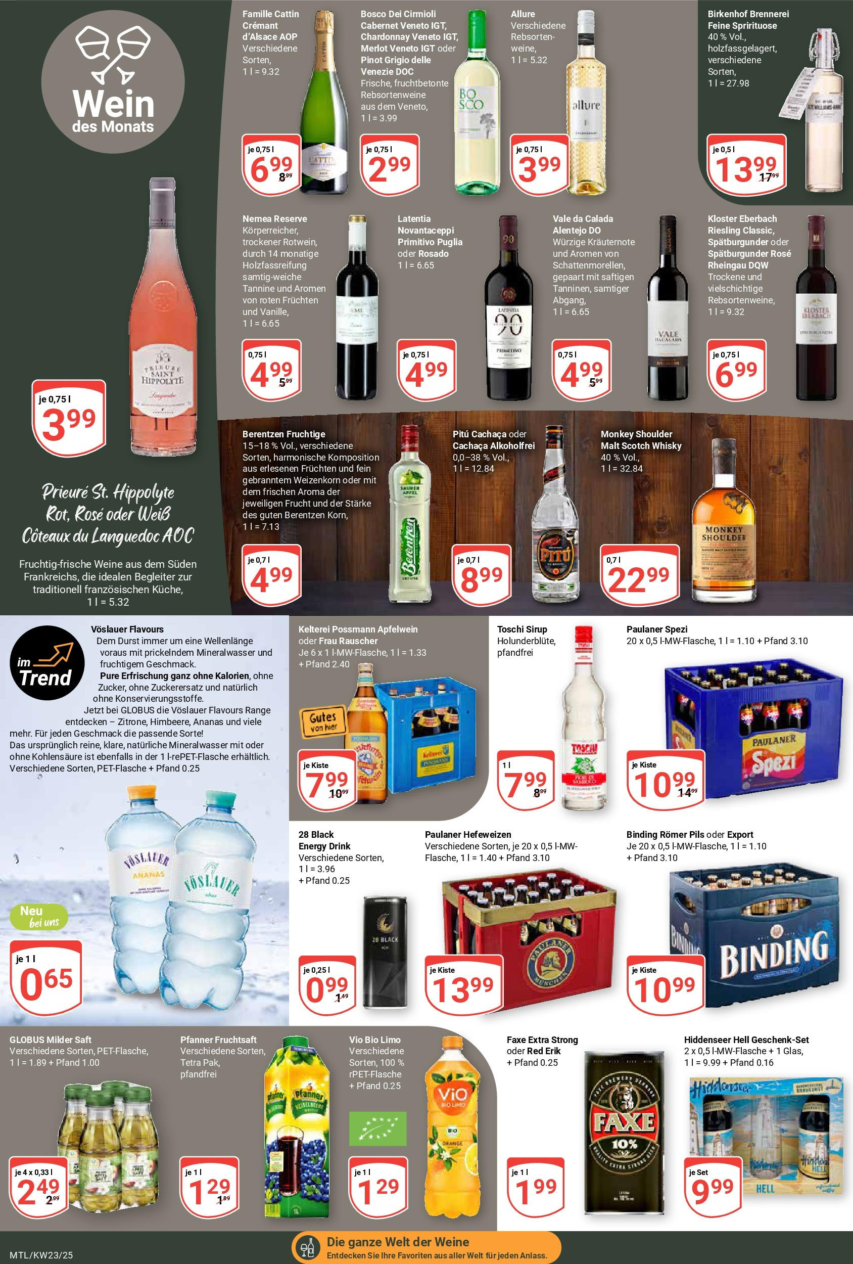 Globus prospekt Maintal-Dörnigheim	 (ab 01.06.2025) » Angebote online | Seite: 16 | Produkte: Merlot, Pils, Ananas, Wein