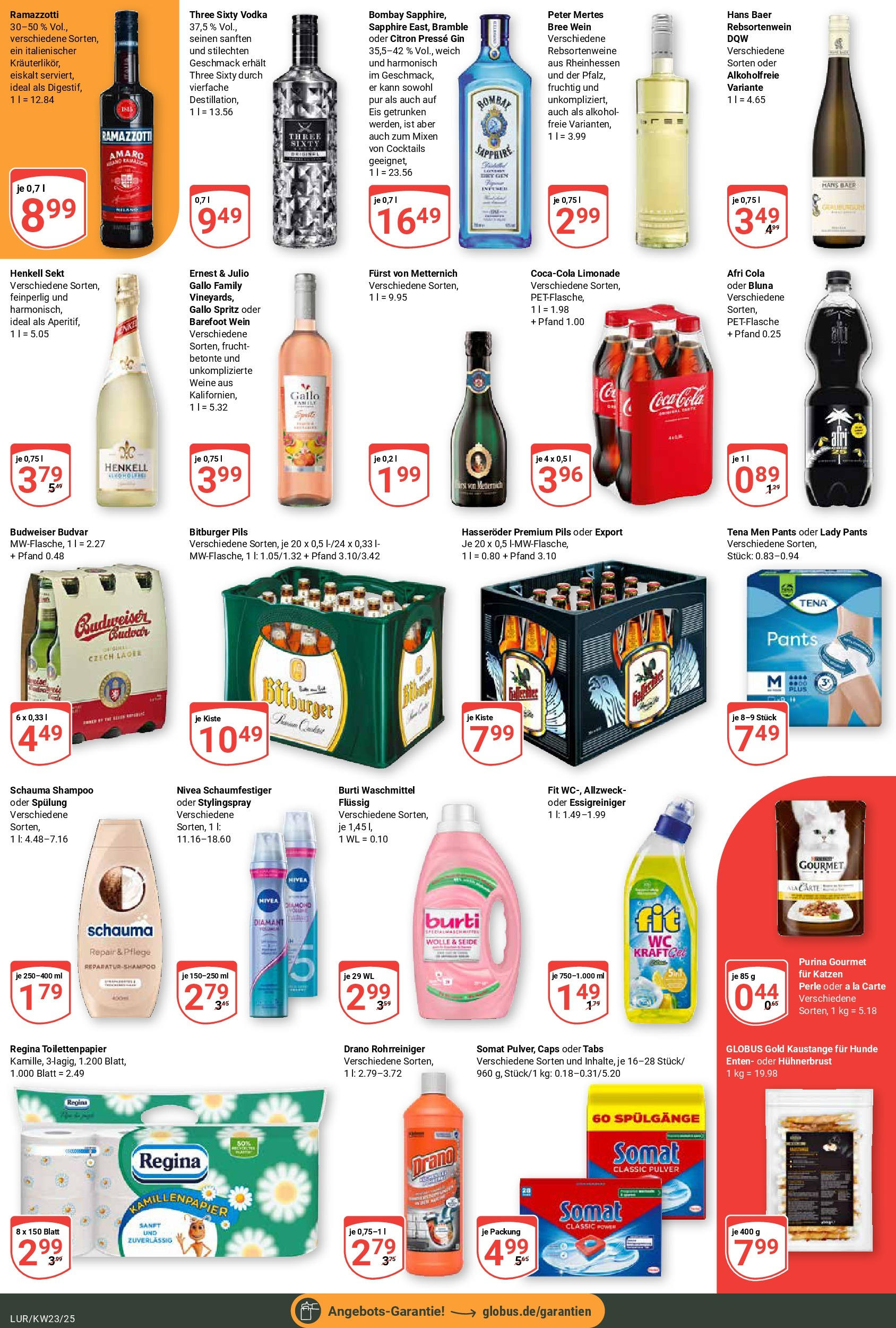 Globus prospekt Hamburg	 (ab 02.06.2025) » Angebote online | Seite: 3 | Produkte: Cola, Sekt, Waschmittel, Eis