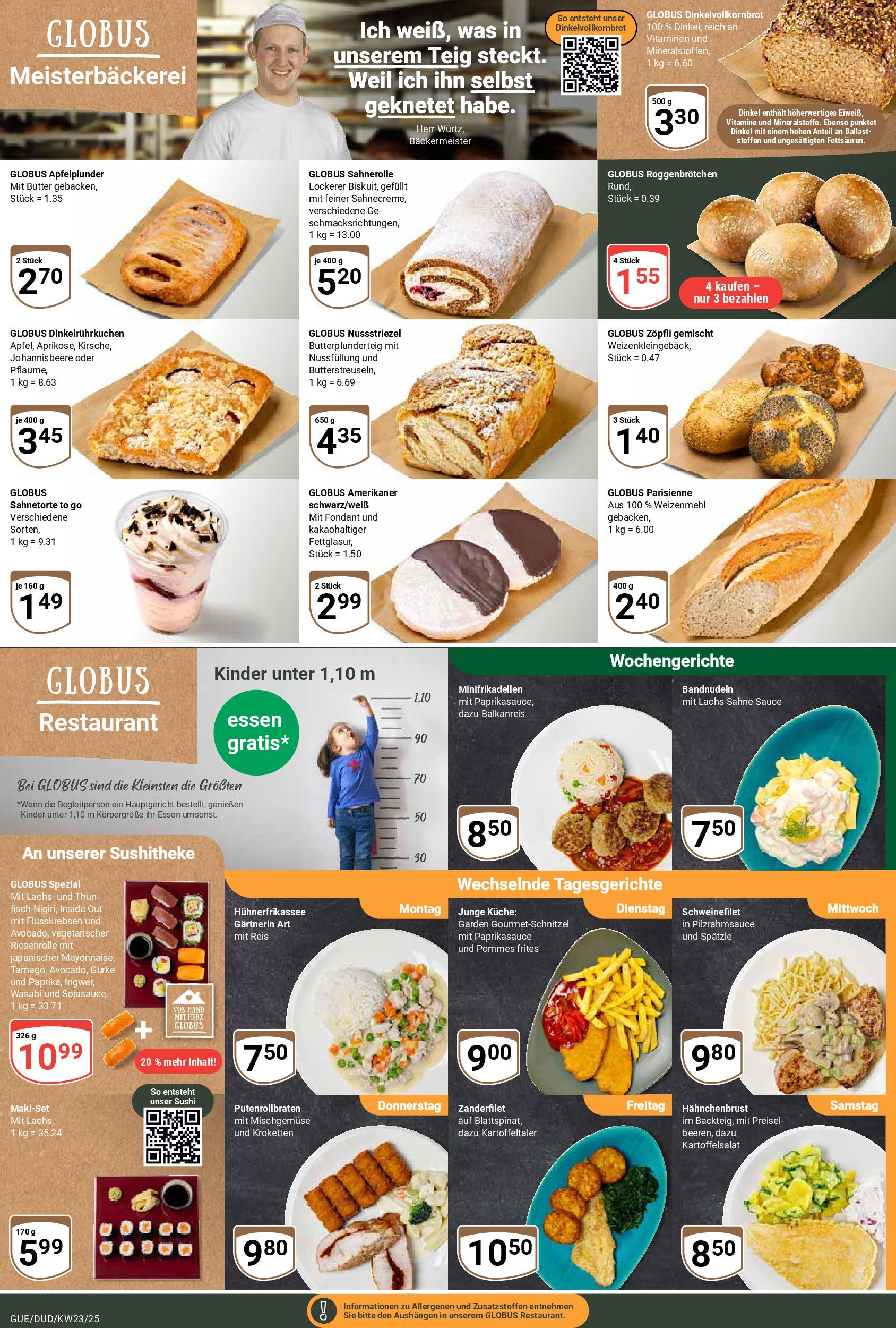 Globus prospekt Saarbrücken-Dudweiler	 (ab 01.06.2025) » Angebote online | Seite: 9 | Produkte: Weizenmehl, Pommes frites, Schnitzel, Reis