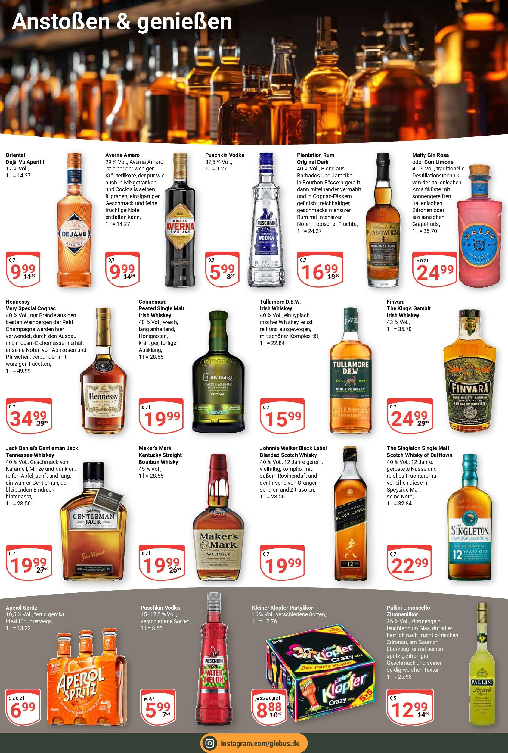 Globus prospekt Hamburg	 (ab 02.06.2025) » Angebote online | Seite: 27 | Produkte: Vodka, Bourbon, Johnnie walker, Zitronen