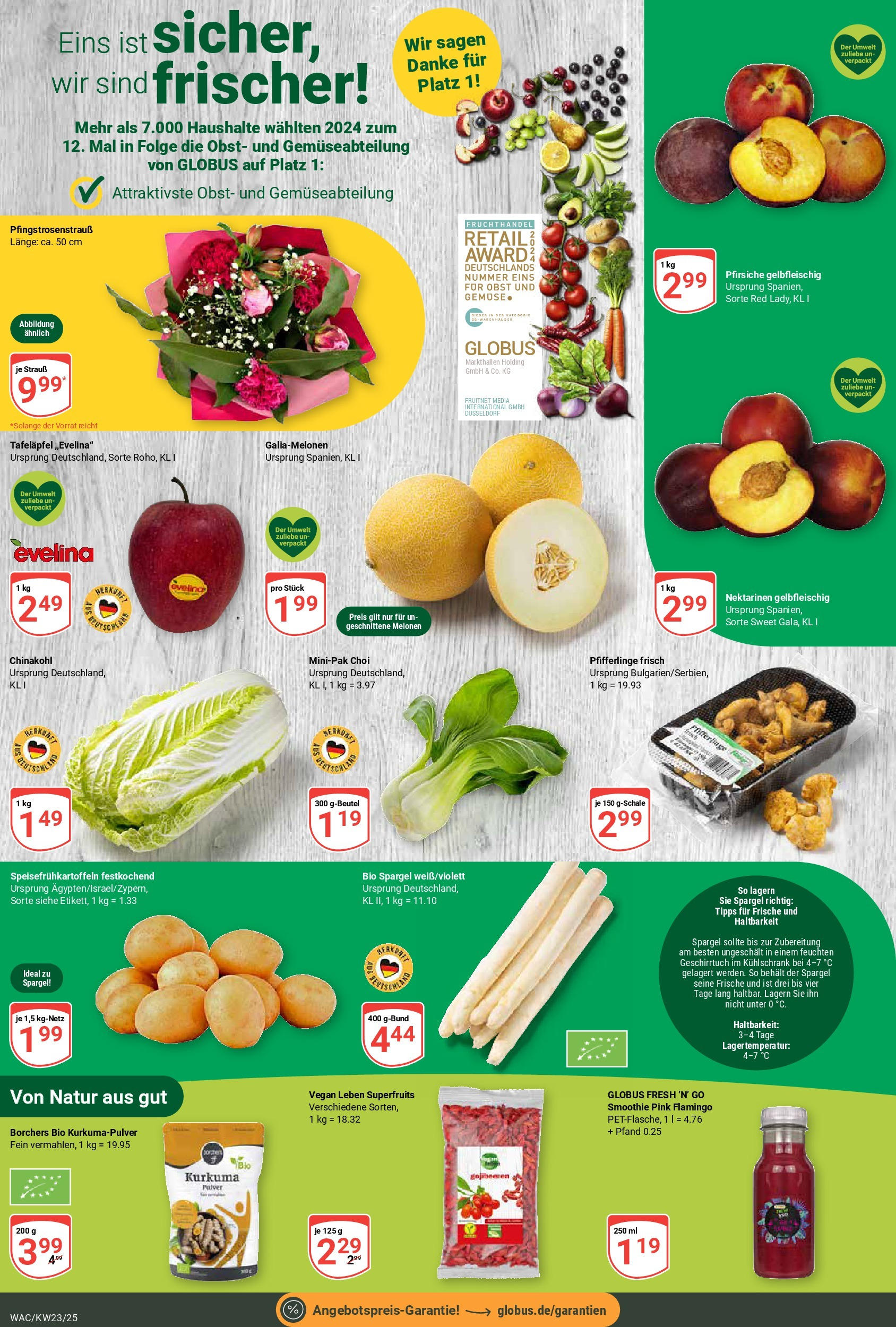 Globus prospekt Markkleeberg	 (ab 01.06.2025) » Angebote online | Seite: 4 | Produkte: Kühlschrank, Spargel, Apple, Gemüse