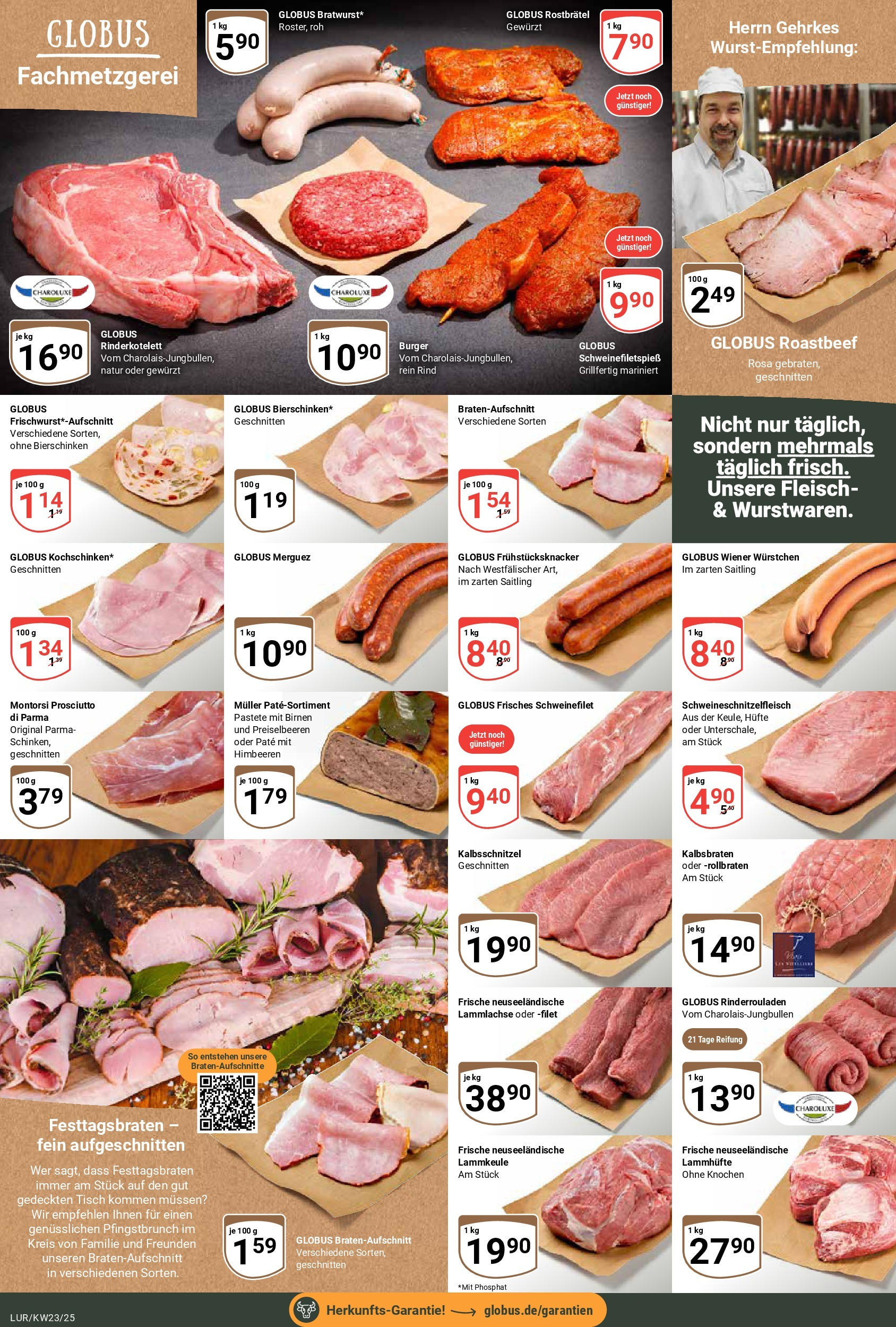 Globus prospekt Hamburg	 (ab 02.06.2025) » Angebote online | Seite: 6 | Produkte: Himbeeren, Lammkeule, Wiener wurstchen, Tisch