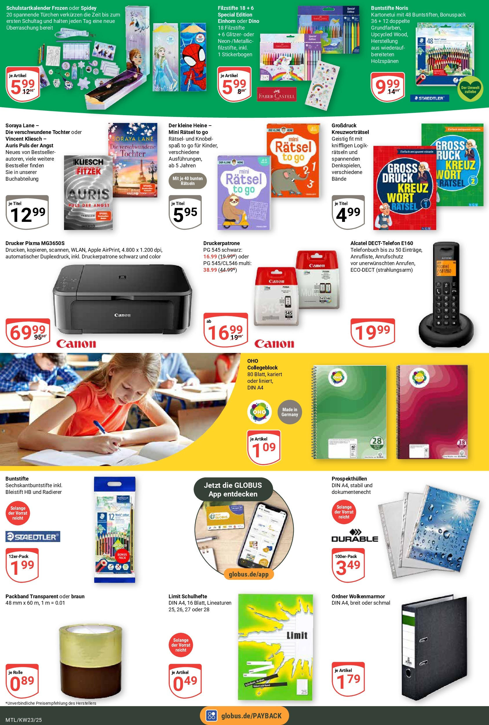 Globus prospekt Maintal-Dörnigheim	 (ab 01.06.2025) » Angebote online | Seite: 22 | Produkte: Apple, Notebook, Drucker