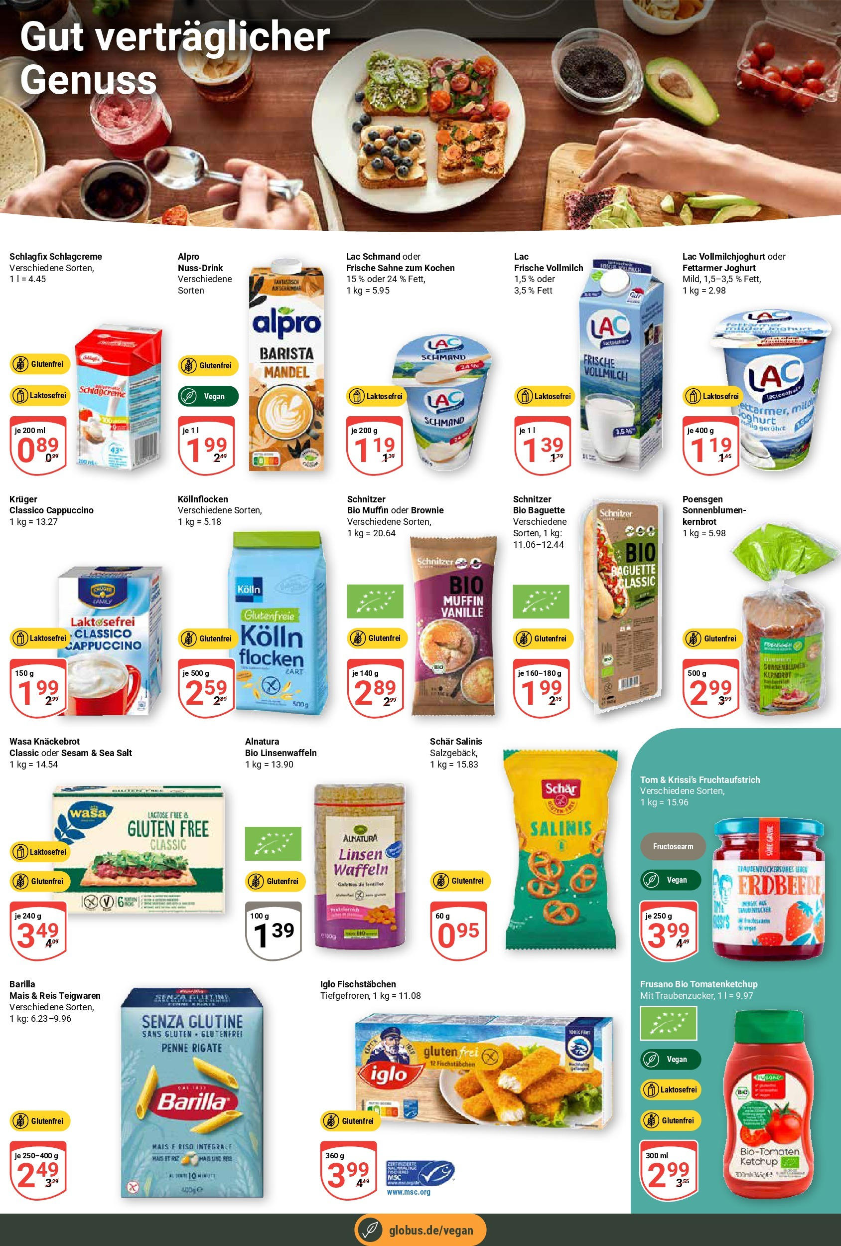 Globus prospekt Freilassing	 (ab 01.06.2025) » Angebote online | Seite: 29 | Produkte: Joghurt, Baguette, Waffeln, Sahne