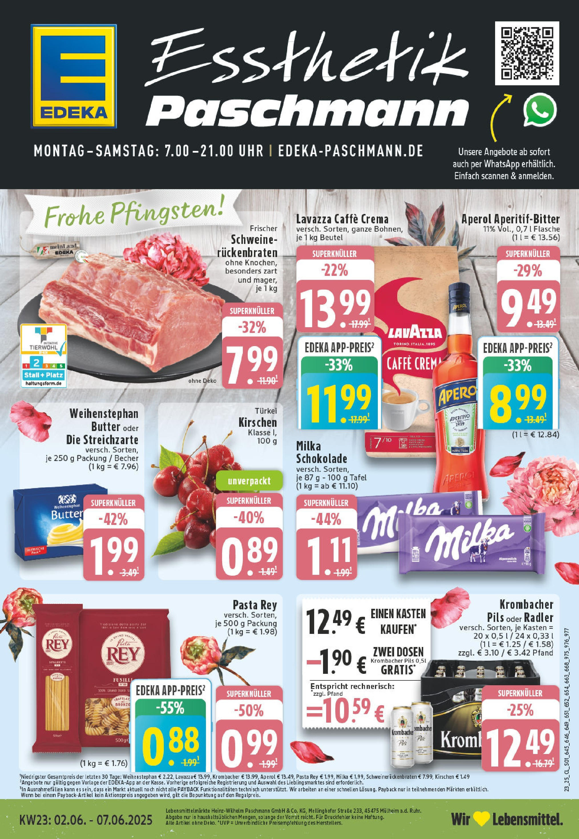 EDEKA Prospekt ab 01.06.2025 - Prospekt Mülheim An Der Ruhr Online Vorschau von dem Prospekt des Geschäftes Edeka, gültig ab dem 01.06.2025