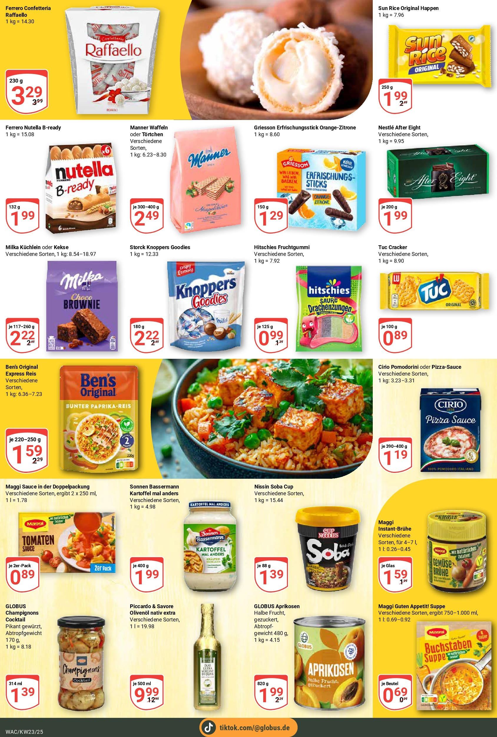 Globus prospekt Markkleeberg	 (ab 01.06.2025) » Angebote online | Seite: 11 | Produkte: Raffaello, Gewicht, Champignons, Pizza