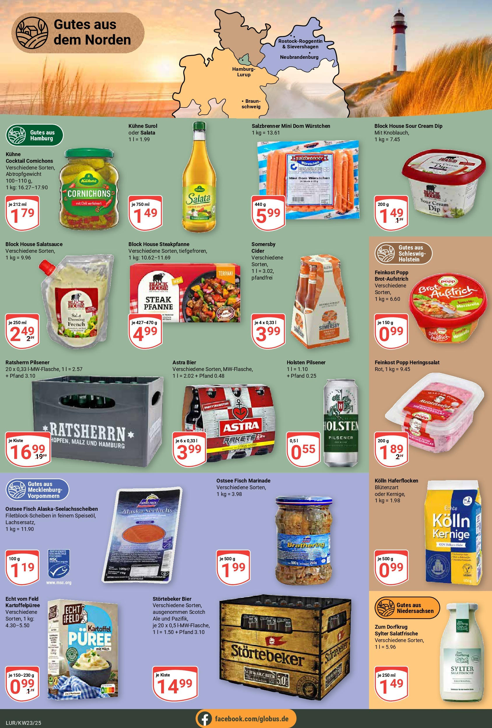 Globus prospekt Hamburg	 (ab 02.06.2025) » Angebote online | Seite: 12 | Produkte: Bier, Astra, Brot, Salat