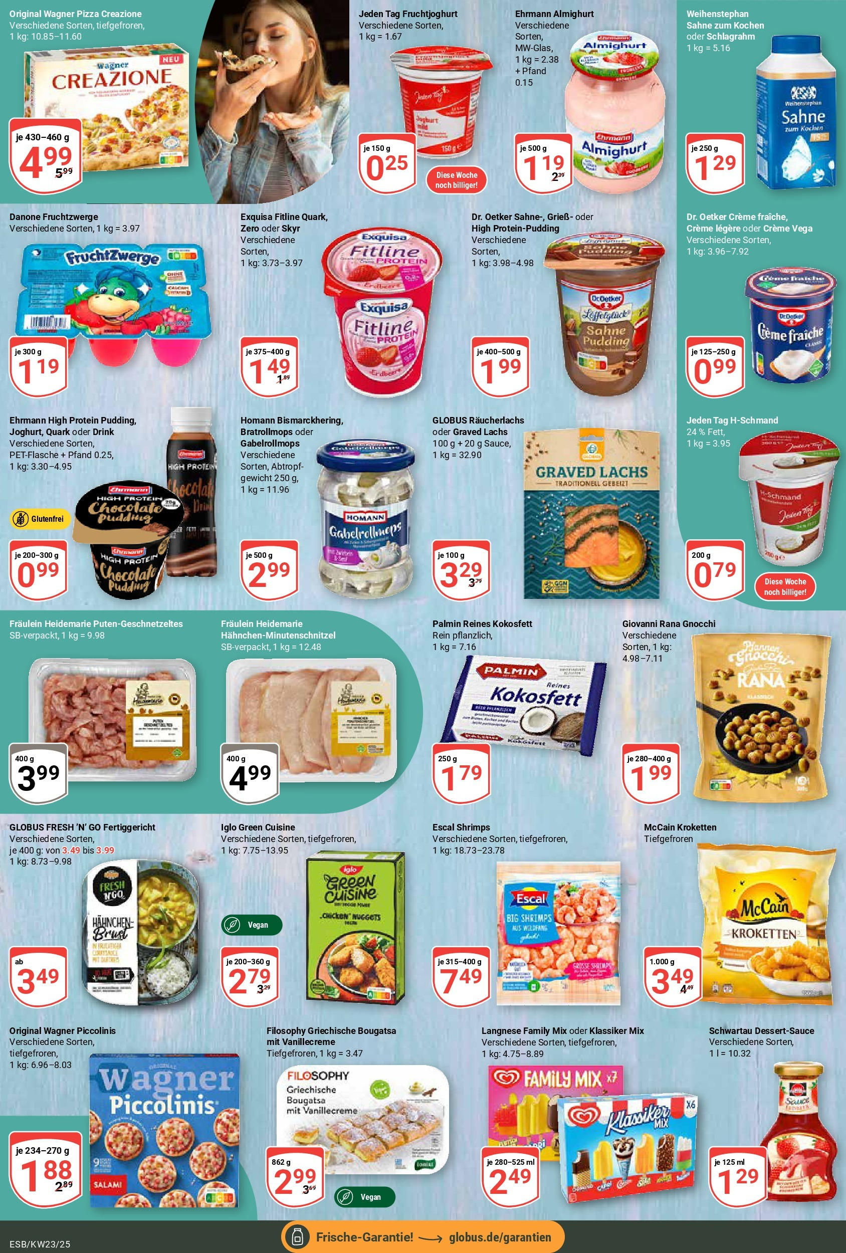 Globus - Globus: Wochenangebote (ab 01.06.2025) » Angebote online | Seite: 11 | Produkte: Iglo, Fruchtjoghurt, Lachs, Pizza