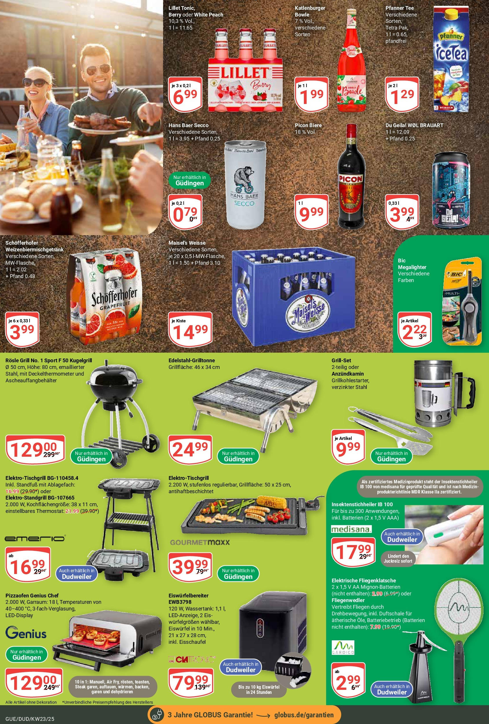 Globus prospekt Saarbrücken-Dudweiler	 (ab 01.06.2025) » Angebote online | Seite: 20 | Produkte: Lillet, Pizza, Steak, Eis