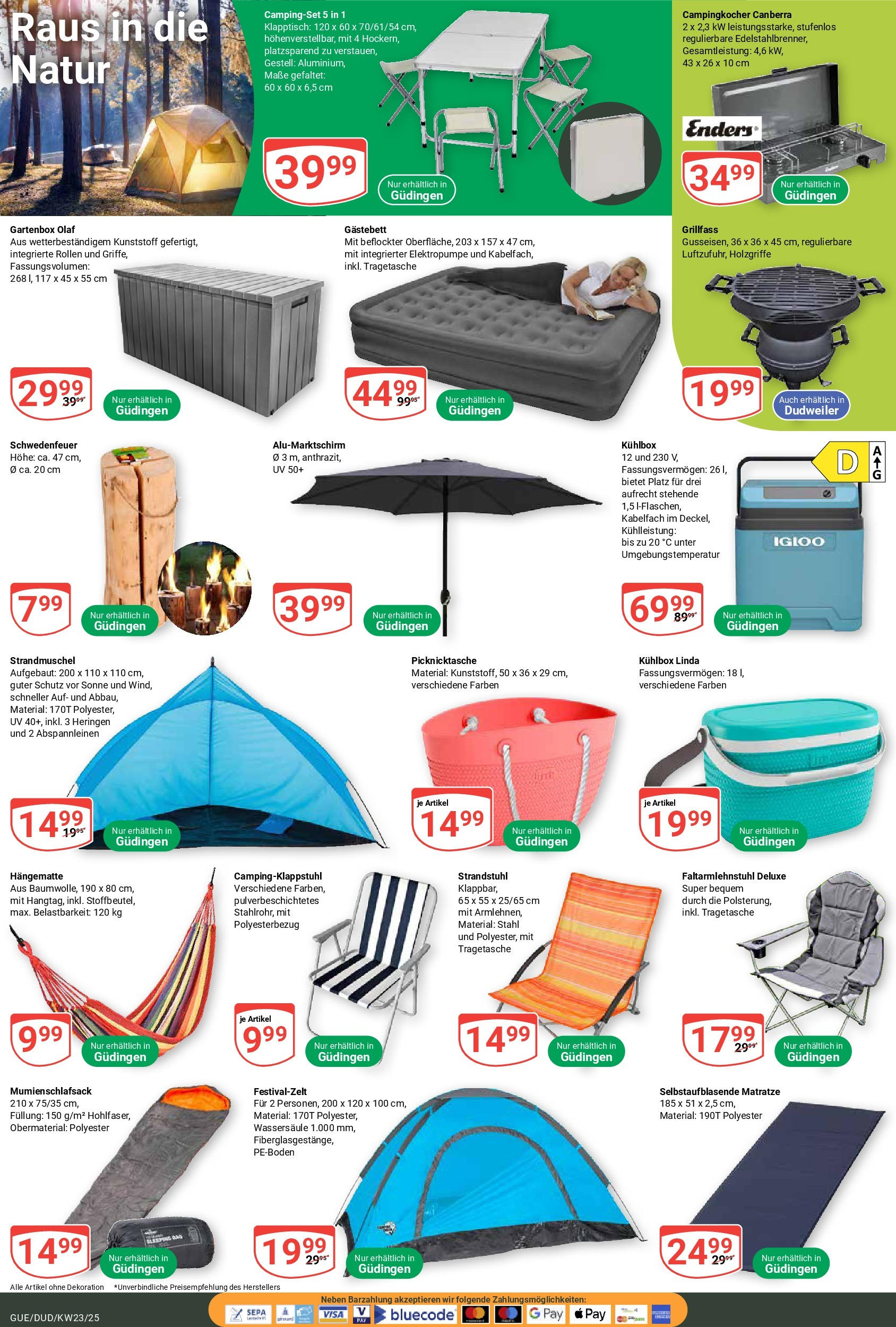 Globus prospekt Saarbrücken-Dudweiler	 (ab 01.06.2025) » Angebote online | Seite: 21 | Produkte: Grill, Matratze, Box