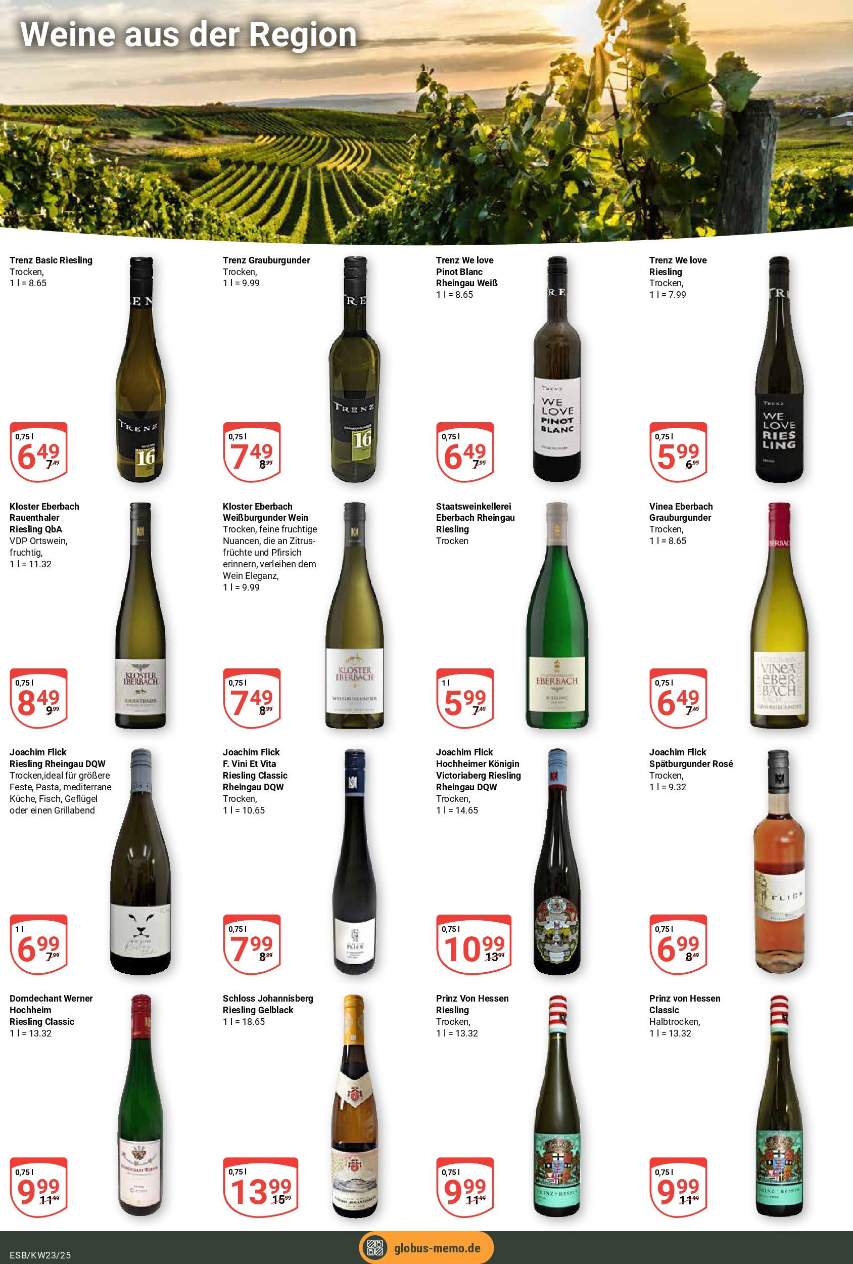 Globus - Globus: Wochenangebote (ab 01.06.2025) » Angebote online | Seite: 14 | Produkte: Pfirsich, Wein