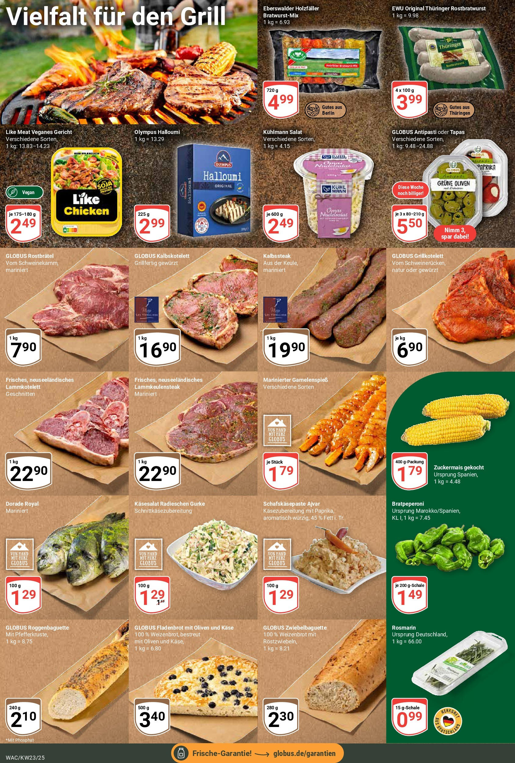 Globus prospekt Markkleeberg	 (ab 01.06.2025) » Angebote online | Seite: 18 | Produkte: Käse, Baguette, Paprika, Steak