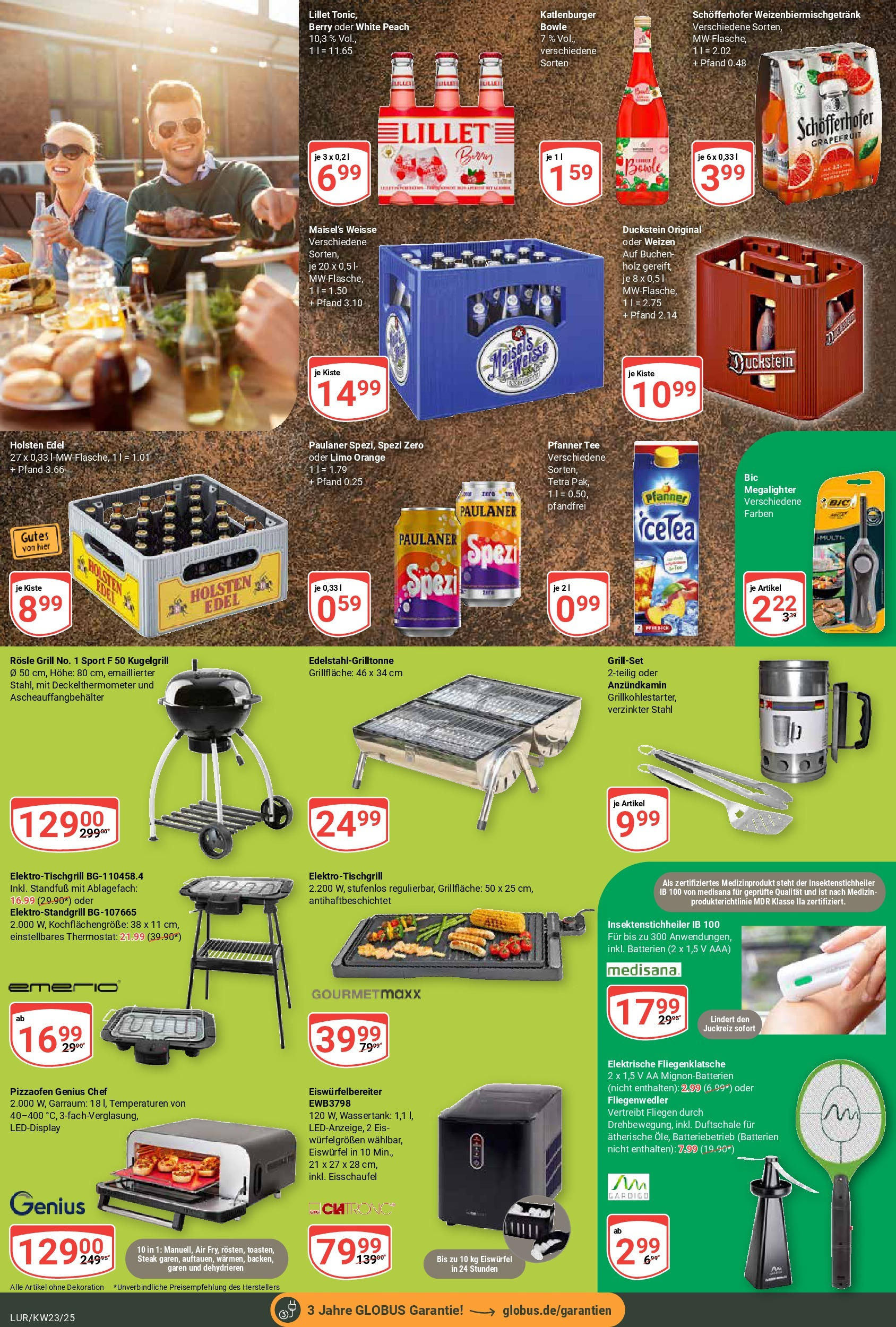 Globus prospekt Hamburg	 (ab 02.06.2025) » Angebote online | Seite: 18 | Produkte: Holsten edel, Grapefruit, Pizza, Eis